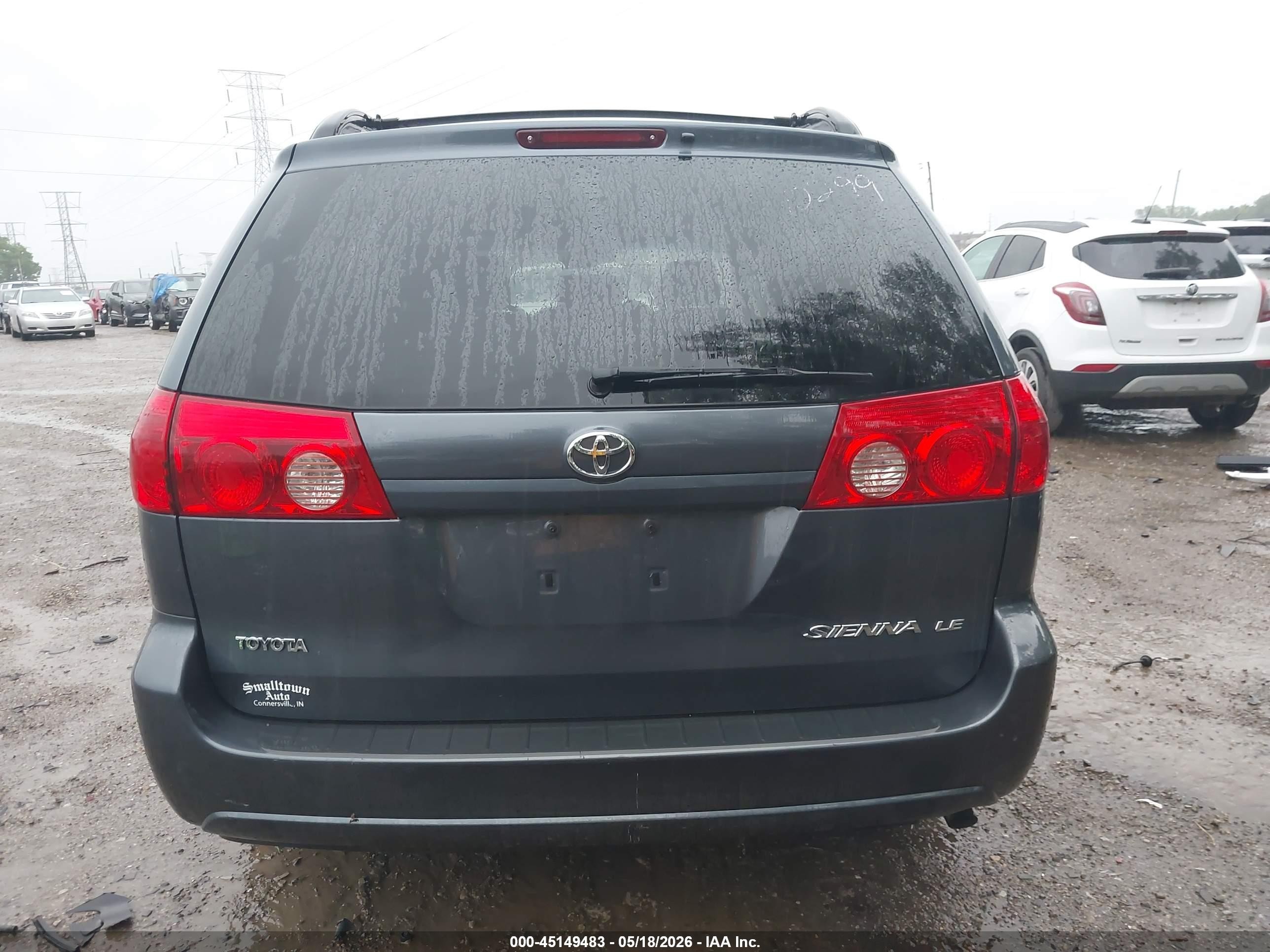 2008 Toyota Sienna Le Blue vin: 5TDZK23C38S135355