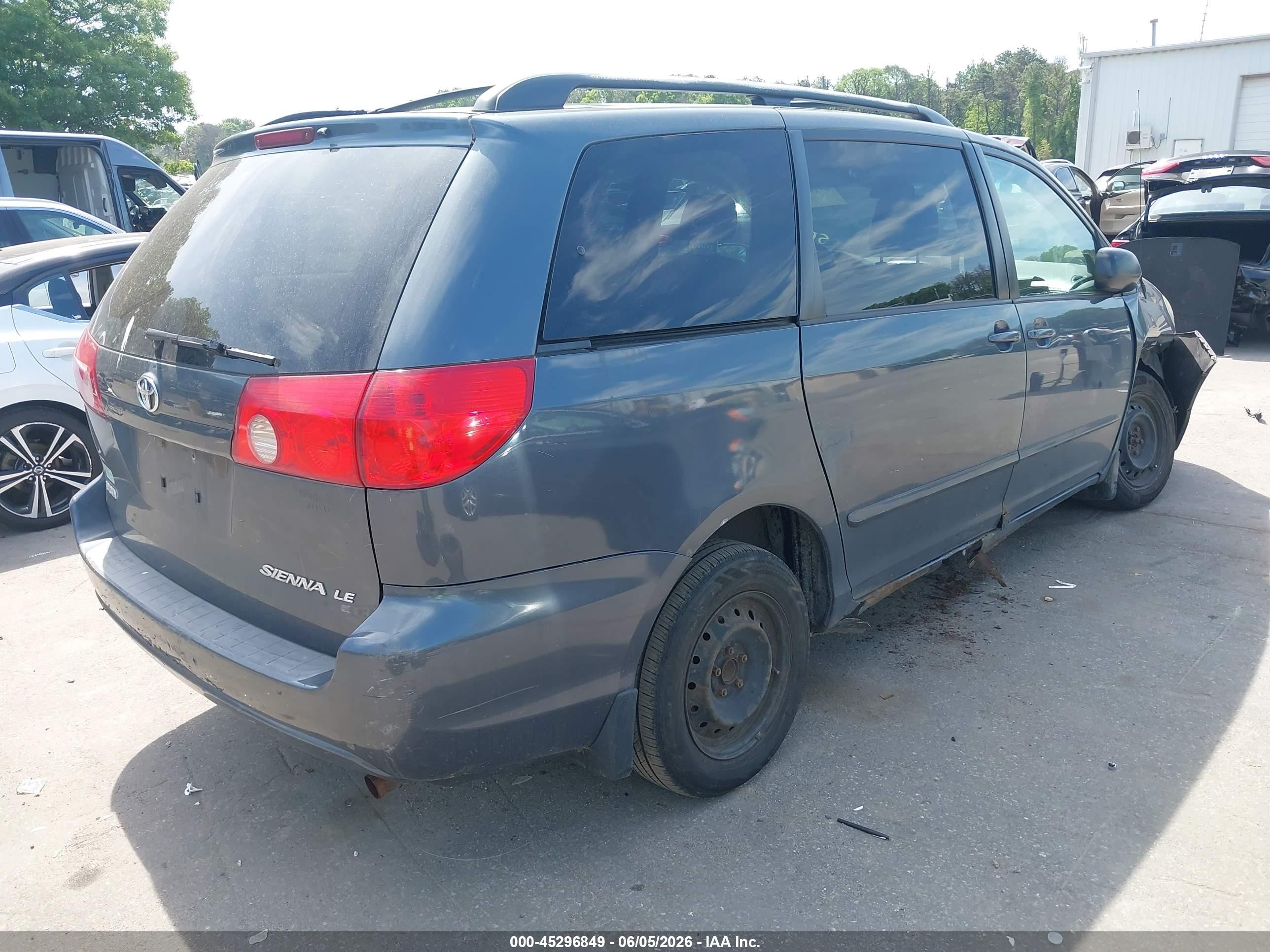 2008 Toyota Sienna Le Синий vin: 5TDZK23C38S141818