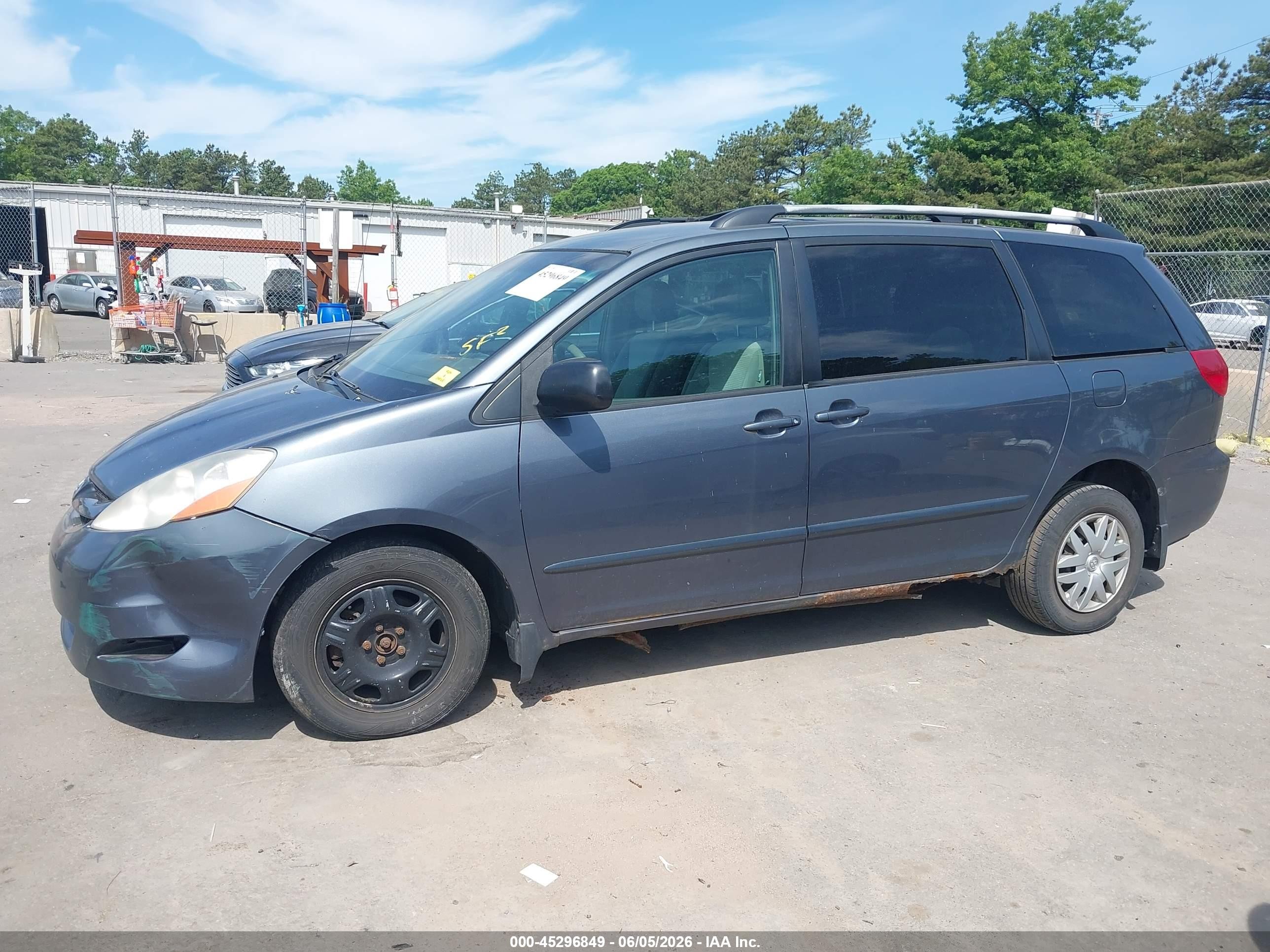 2008 Toyota Sienna Le Синий vin: 5TDZK23C38S141818