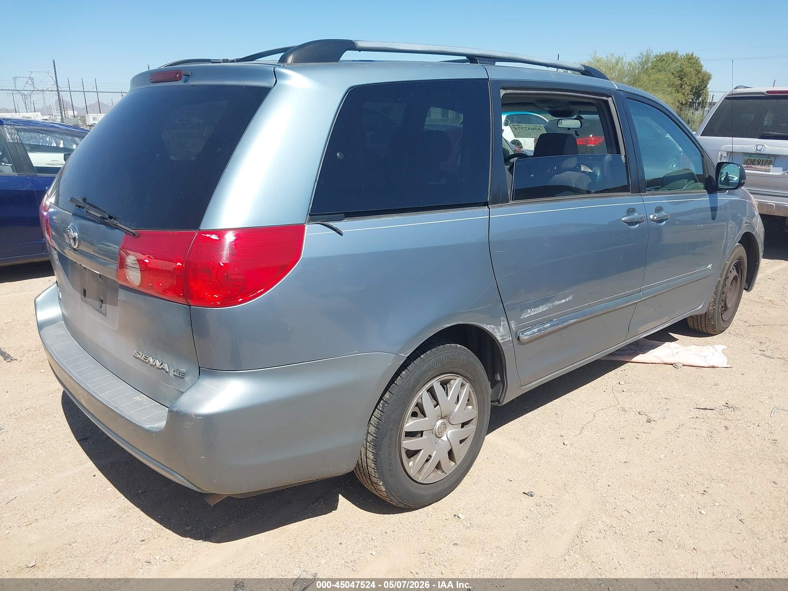 2008 Toyota Sienna Le Синий vin: 5TDZK23C38S149823