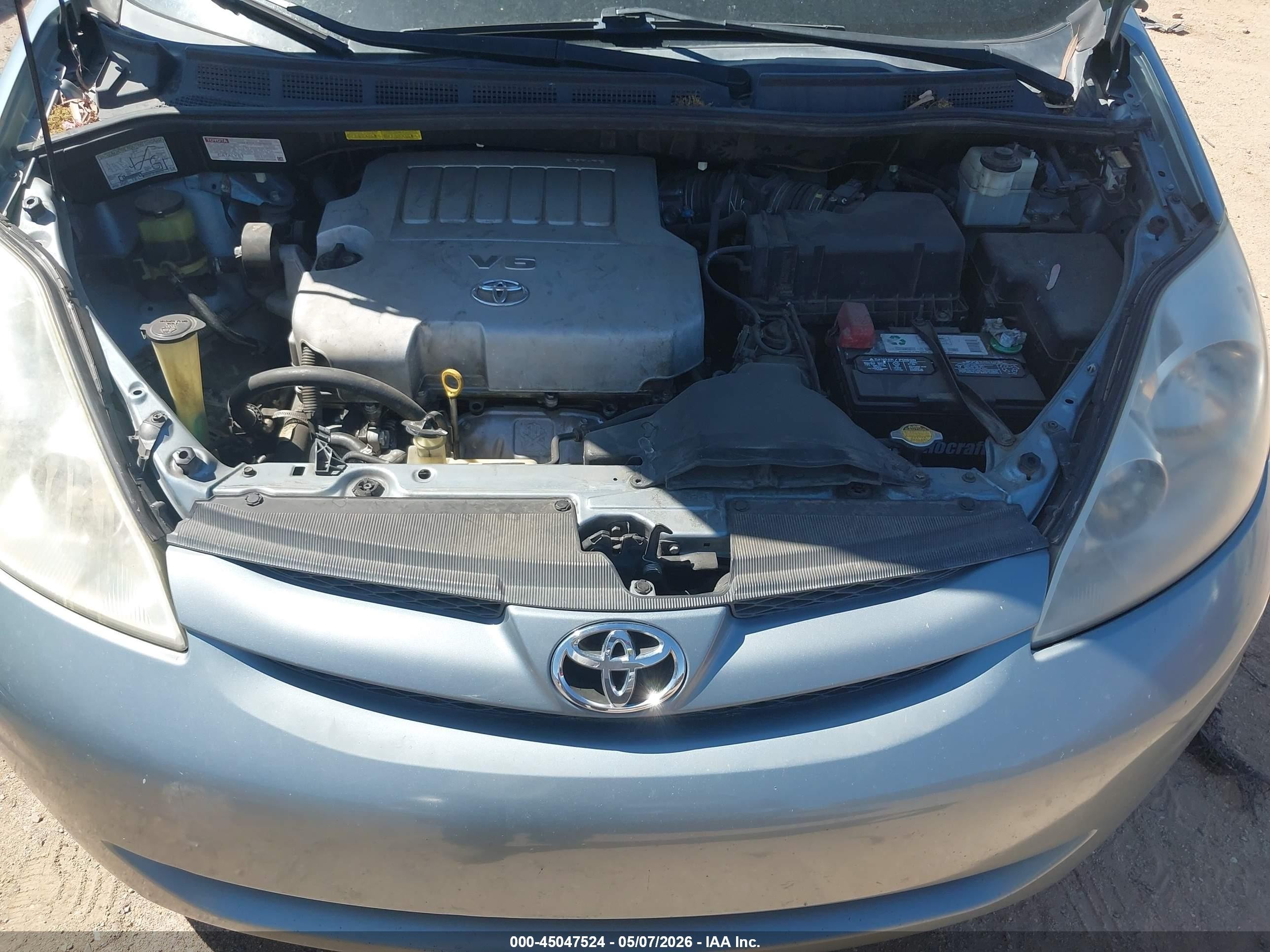 2008 Toyota Sienna Le Синий vin: 5TDZK23C38S149823