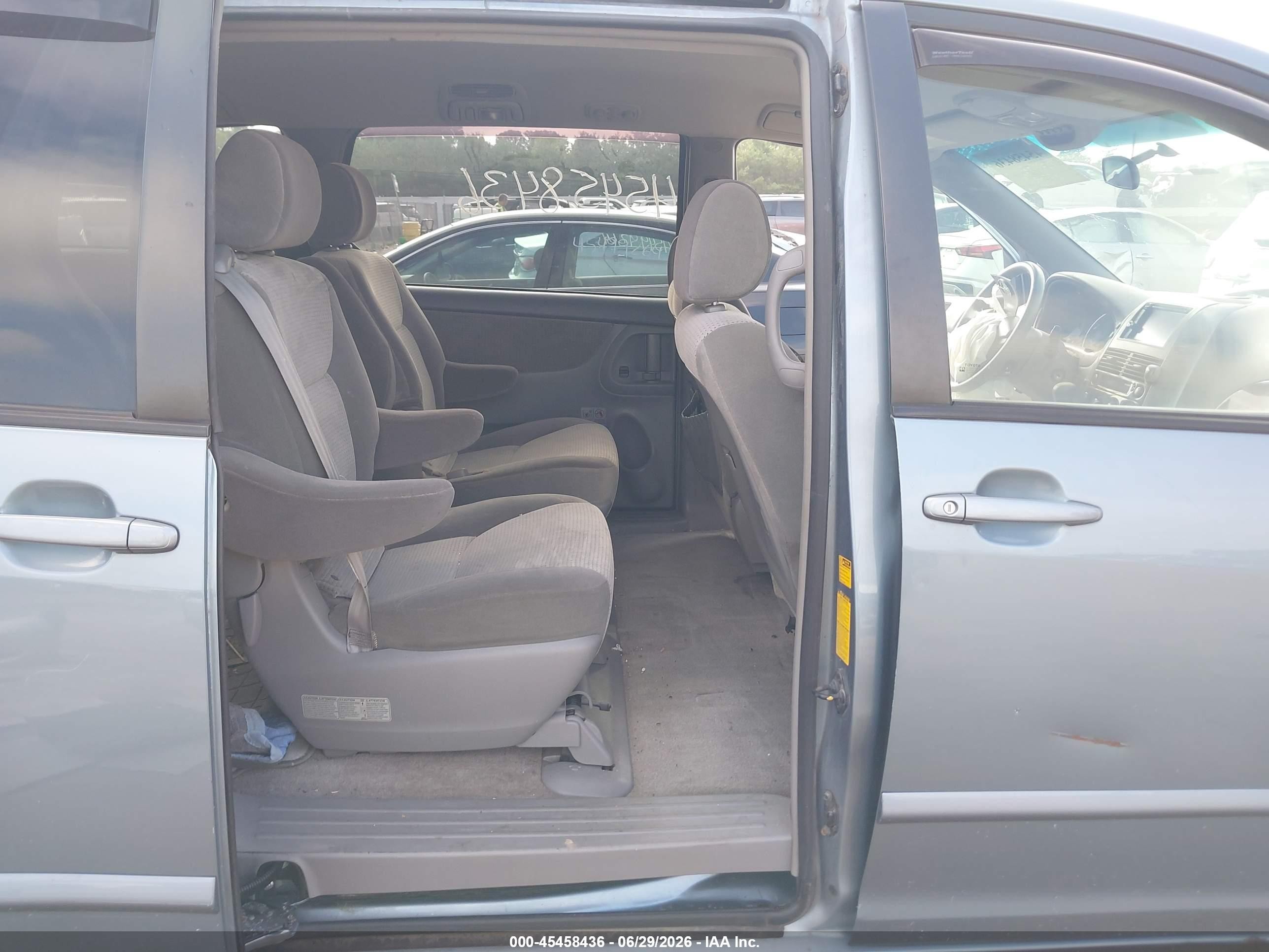 2008 Toyota Sienna Le Light Blue vin: 5TDZK23C38S163480