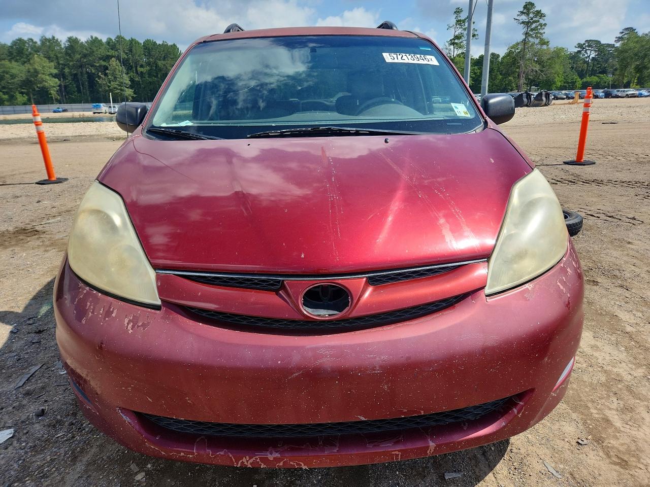 2008 Toyota Sienna Le 8-passenger Красный vin: 5TDZK23C38S168212