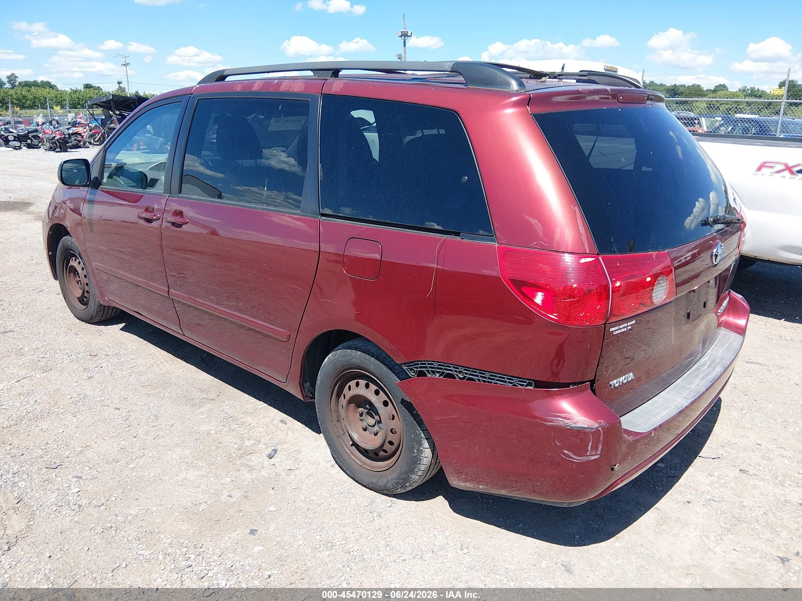 2009 Toyota Sienna Le Red vin: 5TDZK23C39S246523