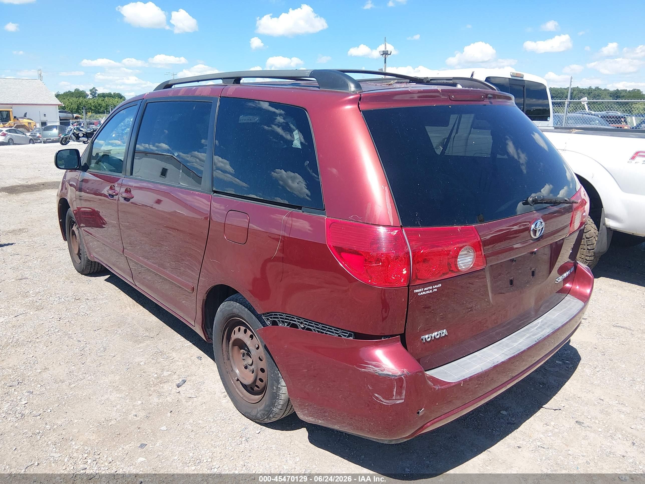 2009 Toyota Sienna Le Red vin: 5TDZK23C39S246523