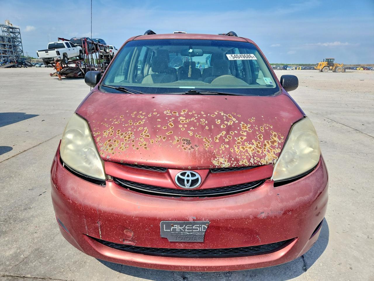 2009 Toyota Sienna Ce 8-passenger Red vin: 5TDZK23C39S274094