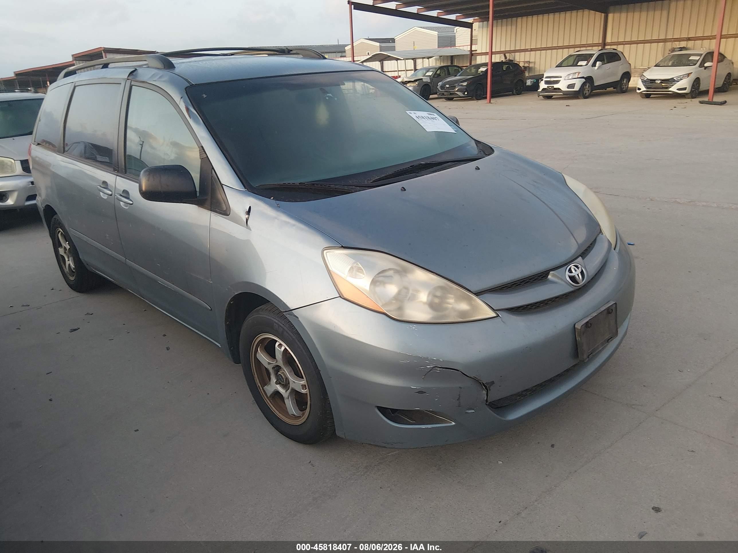 2007 Toyota Sienna Le Blue vin: 5TDZK23C47S026739