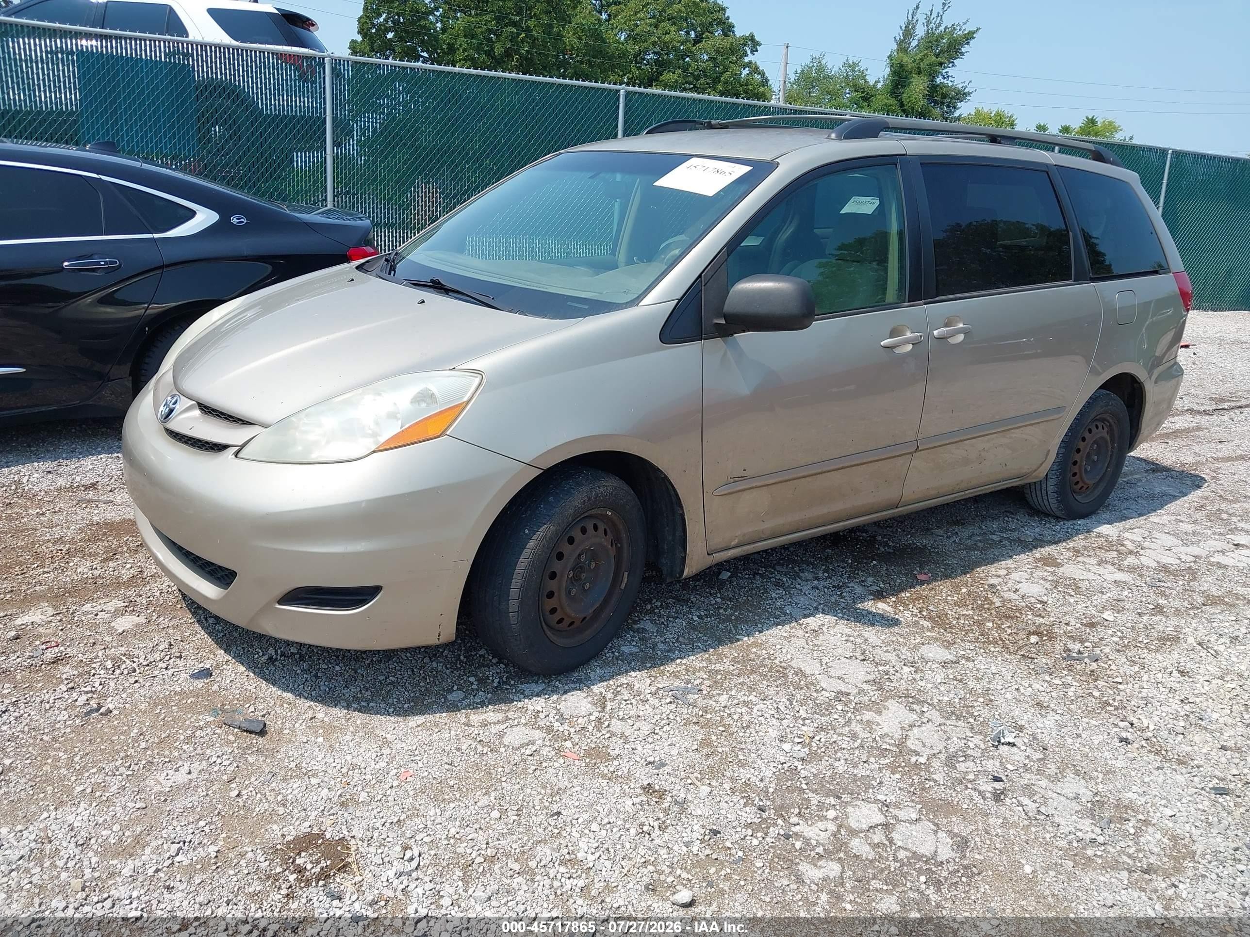 2007 Toyota Sienna Le Beige vin: 5TDZK23C47S079506