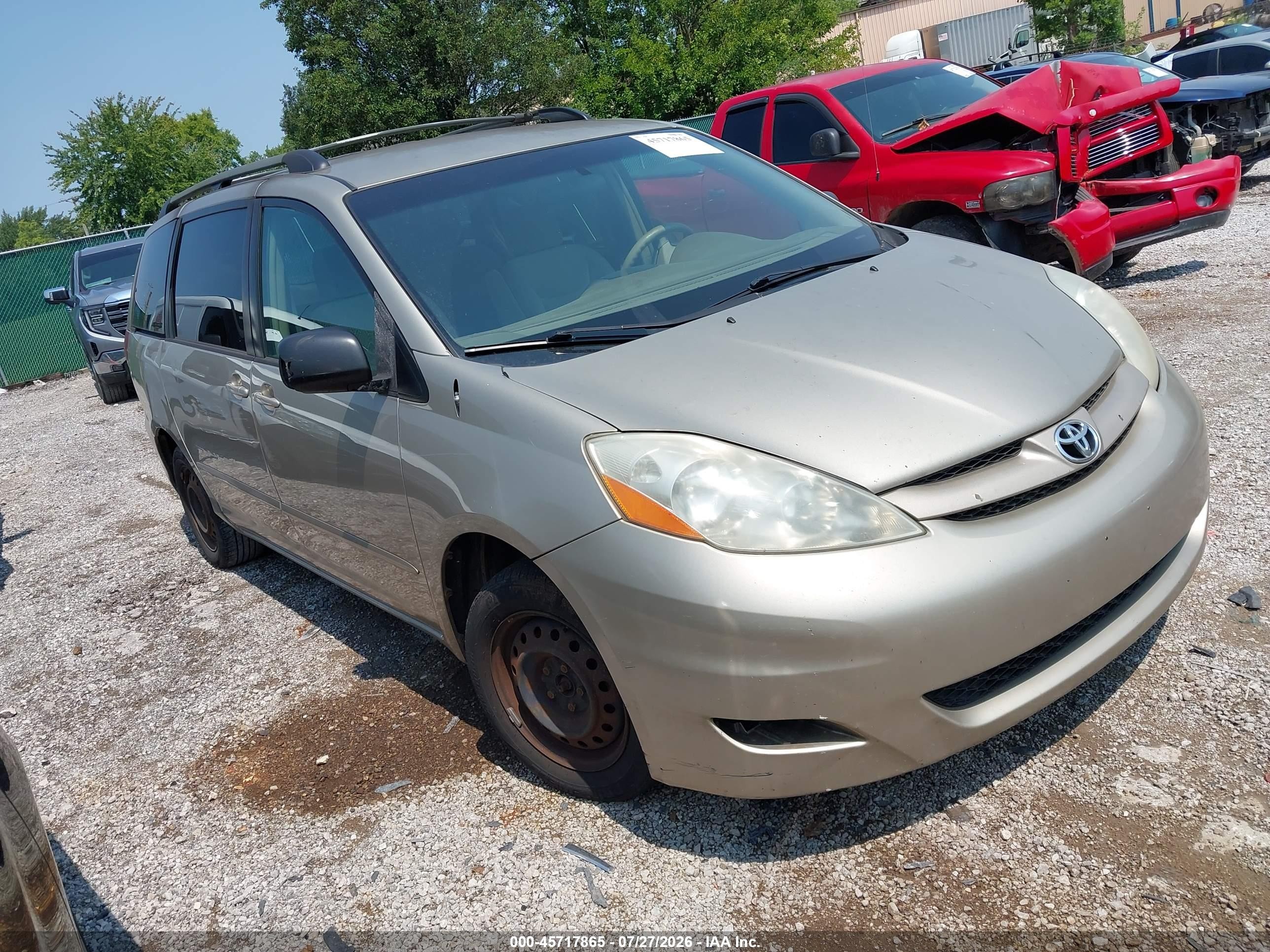 2007 Toyota Sienna Le Beige vin: 5TDZK23C47S079506