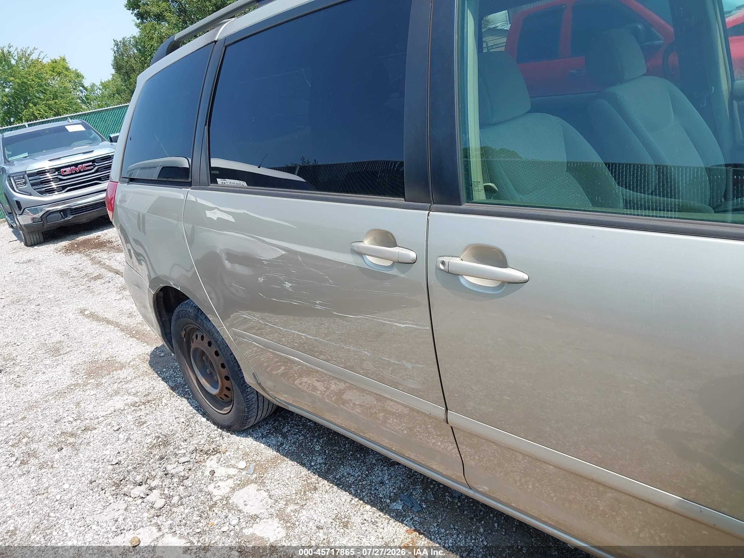 2007 Toyota Sienna Le Beige vin: 5TDZK23C47S079506