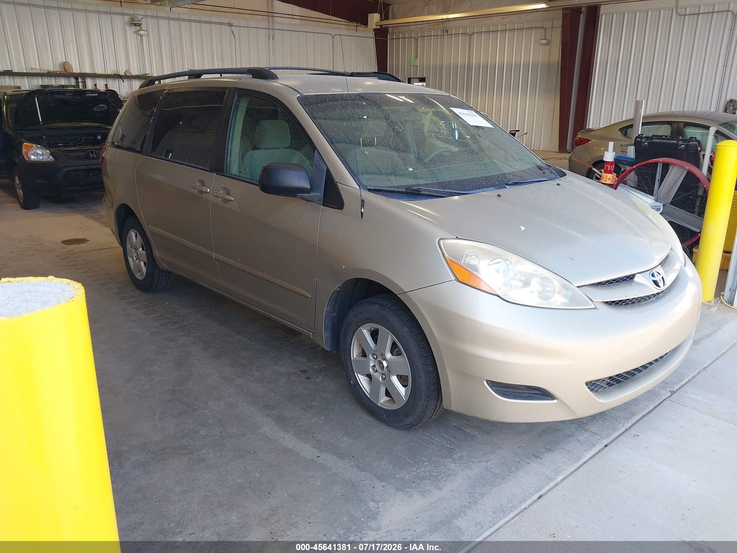2007 Toyota Sienna Le Beige vin: 5TDZK23C47S081756