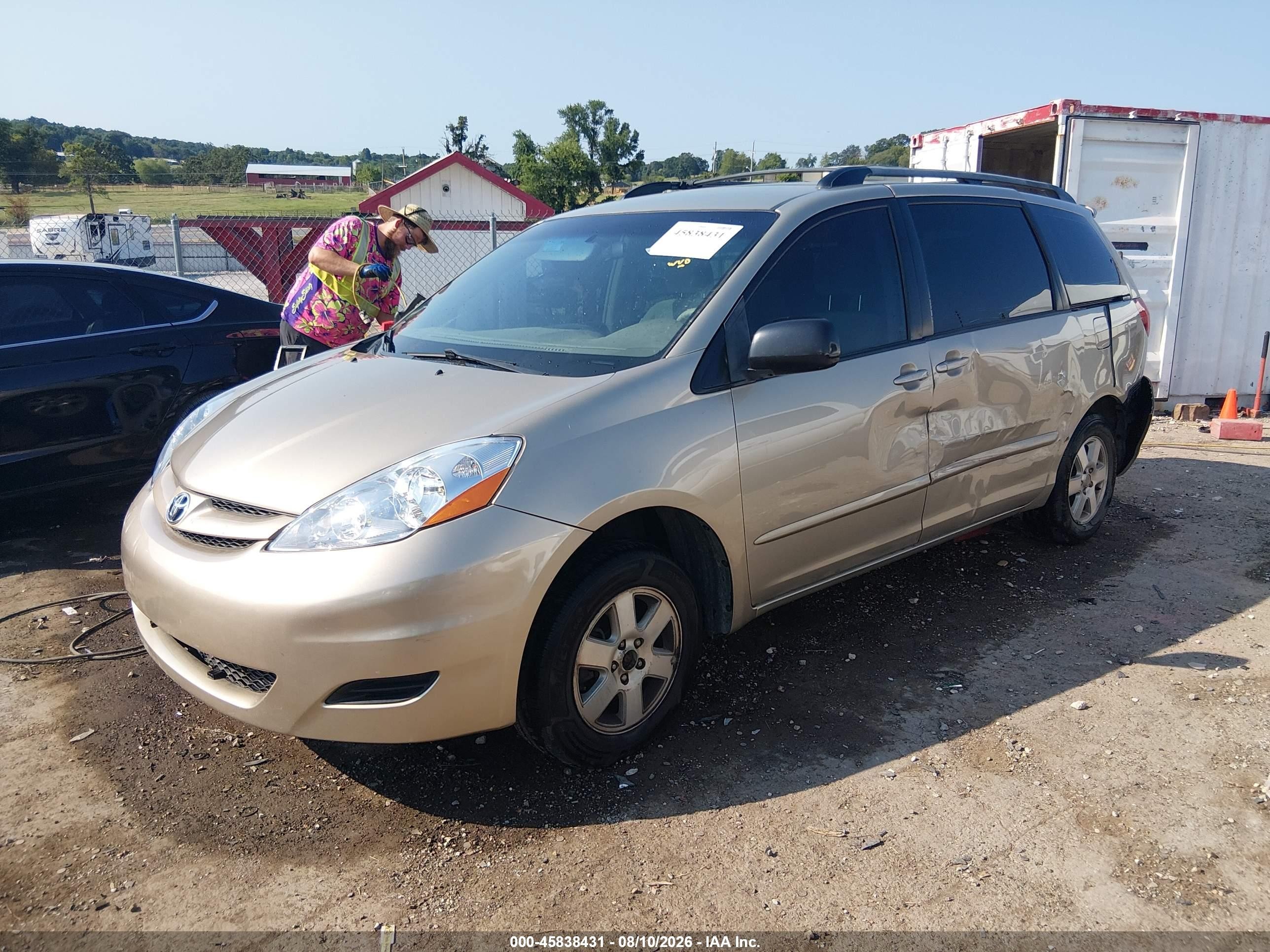 2008 Toyota Sienna Ce Tan vin: 5TDZK23C48S124414