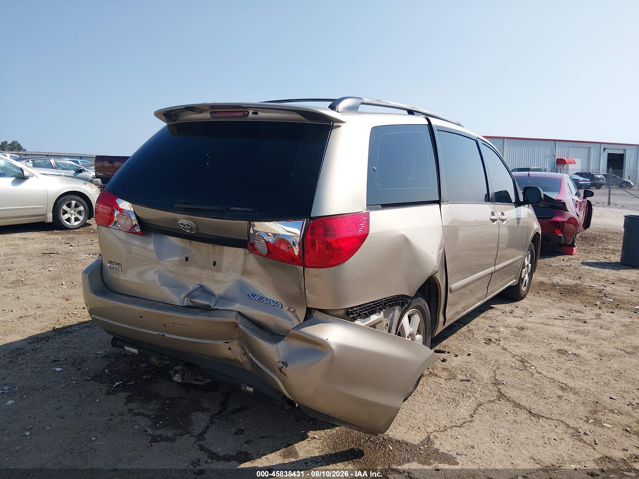 2008 Toyota Sienna Ce Tan vin: 5TDZK23C48S124414