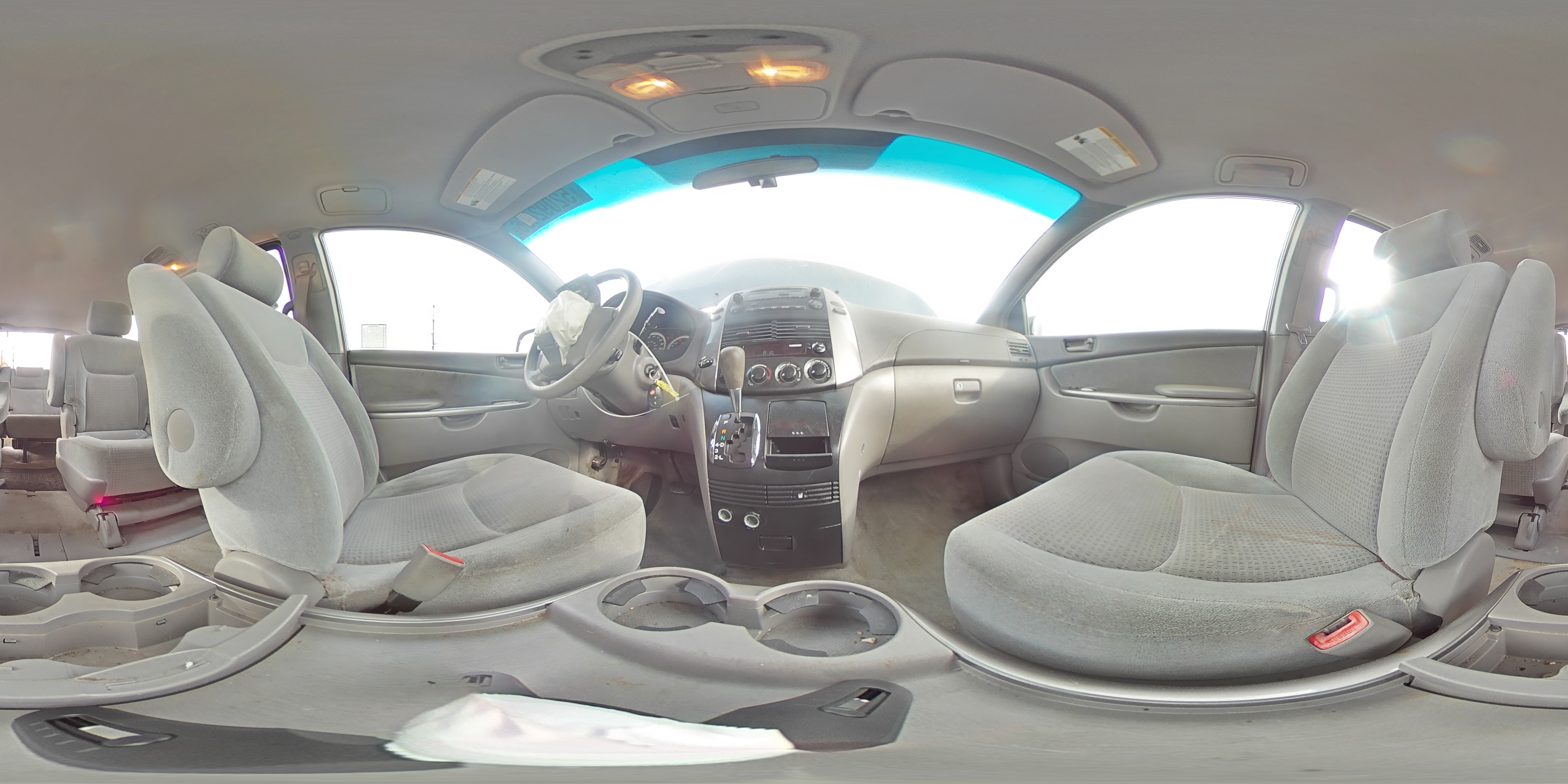 2008 Toyota Sienna Ce 7-passenger Charcoal vin: 5TDZK23C48S128608