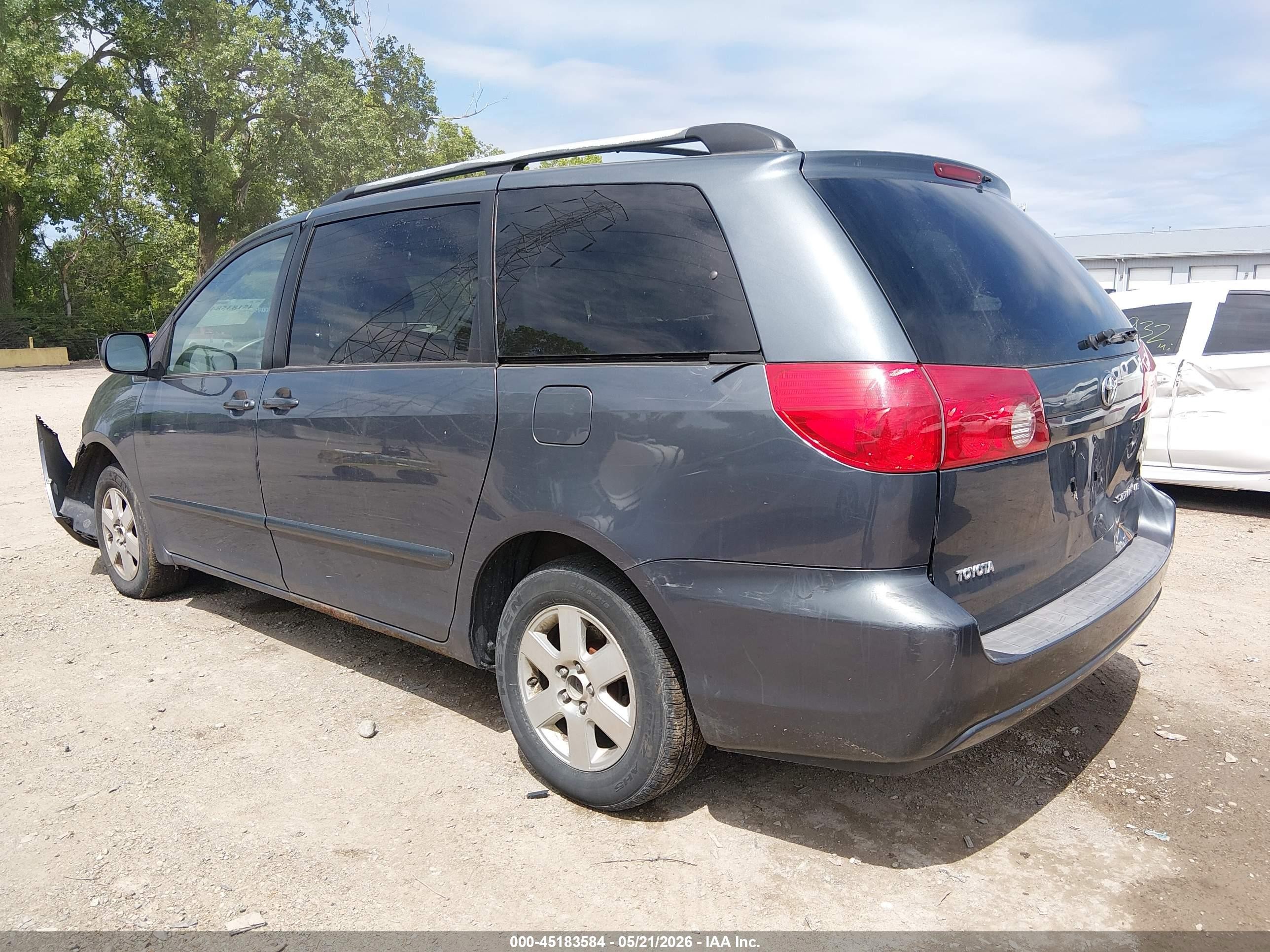 2008 Toyota Sienna Le Blue vin: 5TDZK23C48S160667