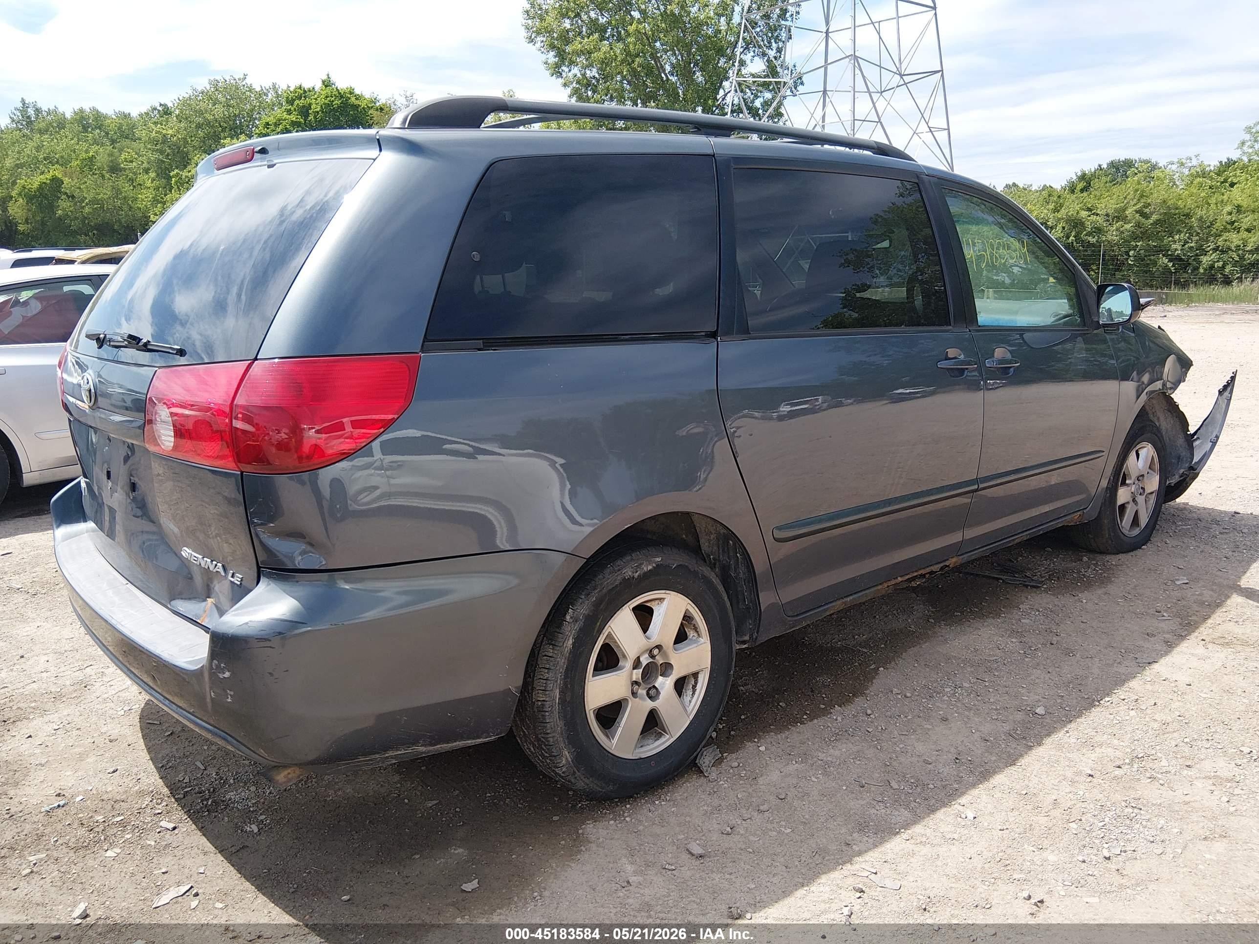 2008 Toyota Sienna Le Blue vin: 5TDZK23C48S160667