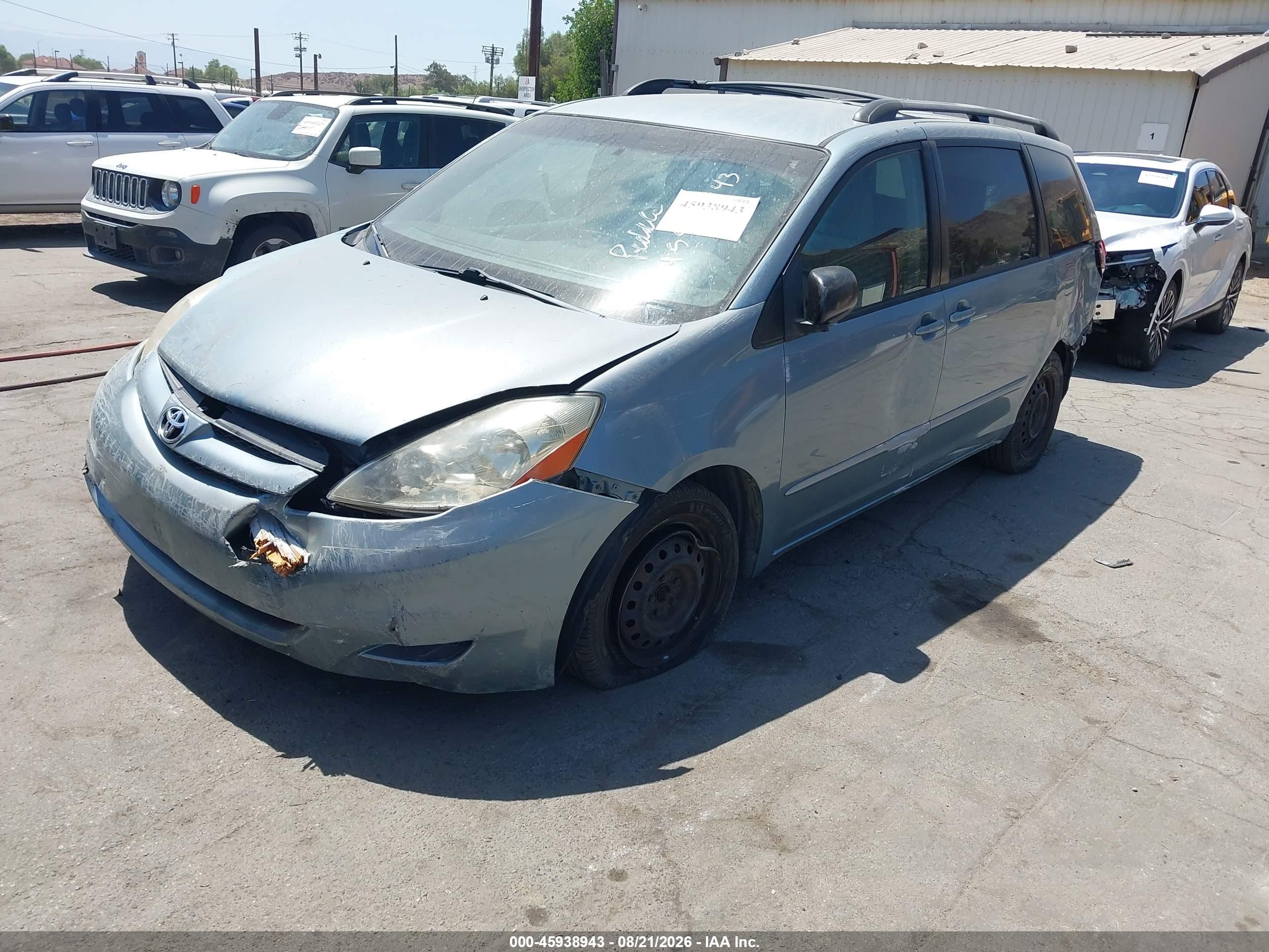 2008 Toyota Sienna Le Silver vin: 5TDZK23C48S165965
