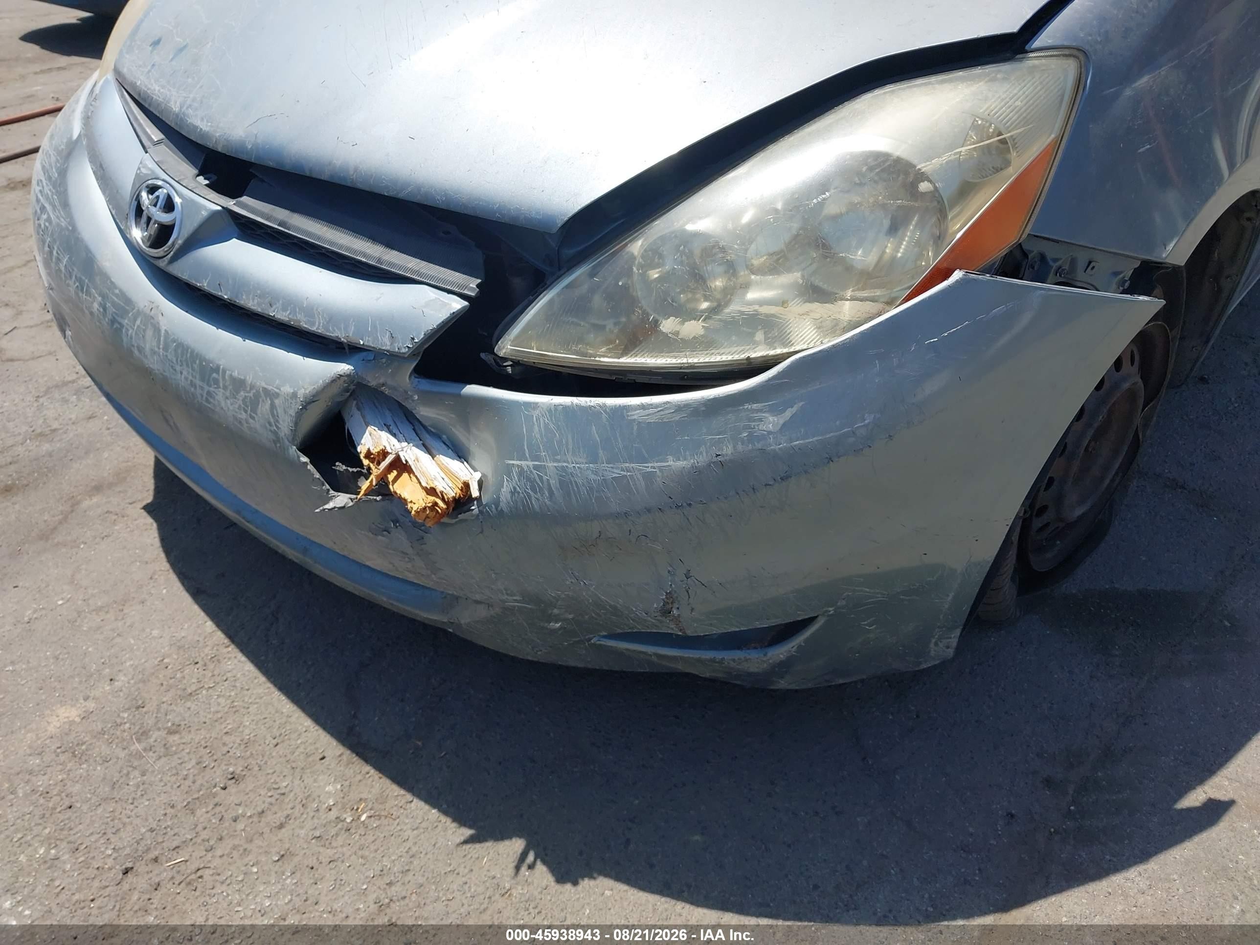 2008 Toyota Sienna Le Silver vin: 5TDZK23C48S165965