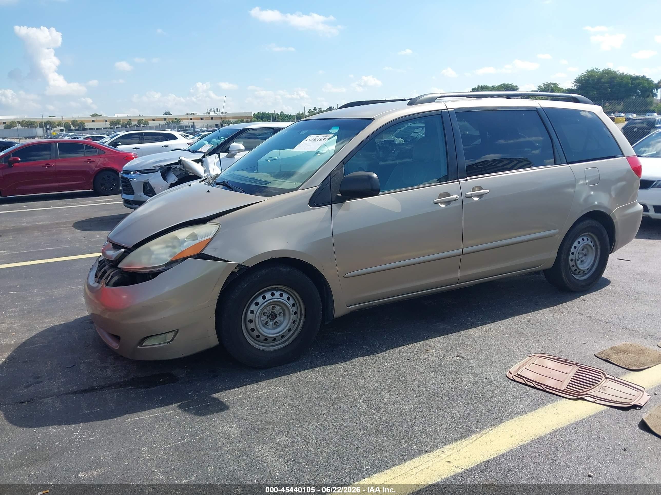 2008 Toyota Sienna Le Gold vin: 5TDZK23C48S192969