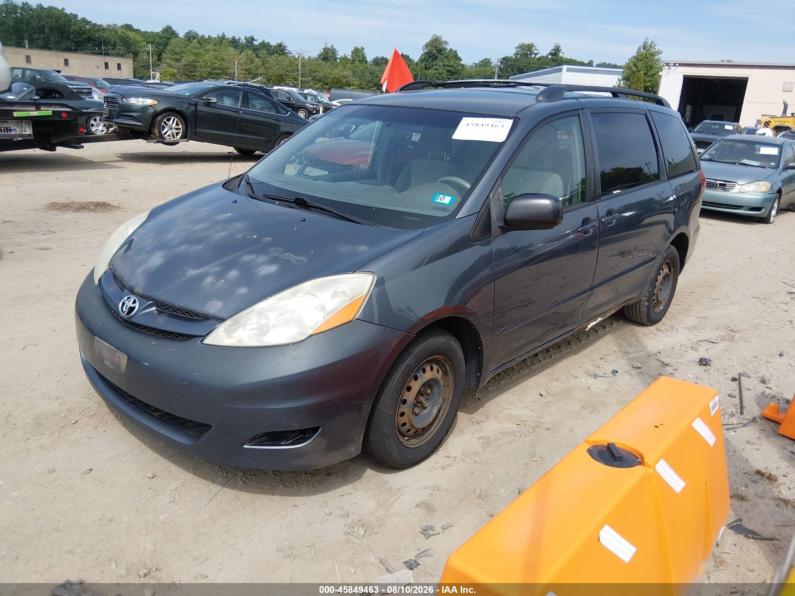 2008 Toyota Sienna Le Light Blue vin: 5TDZK23C48S206630