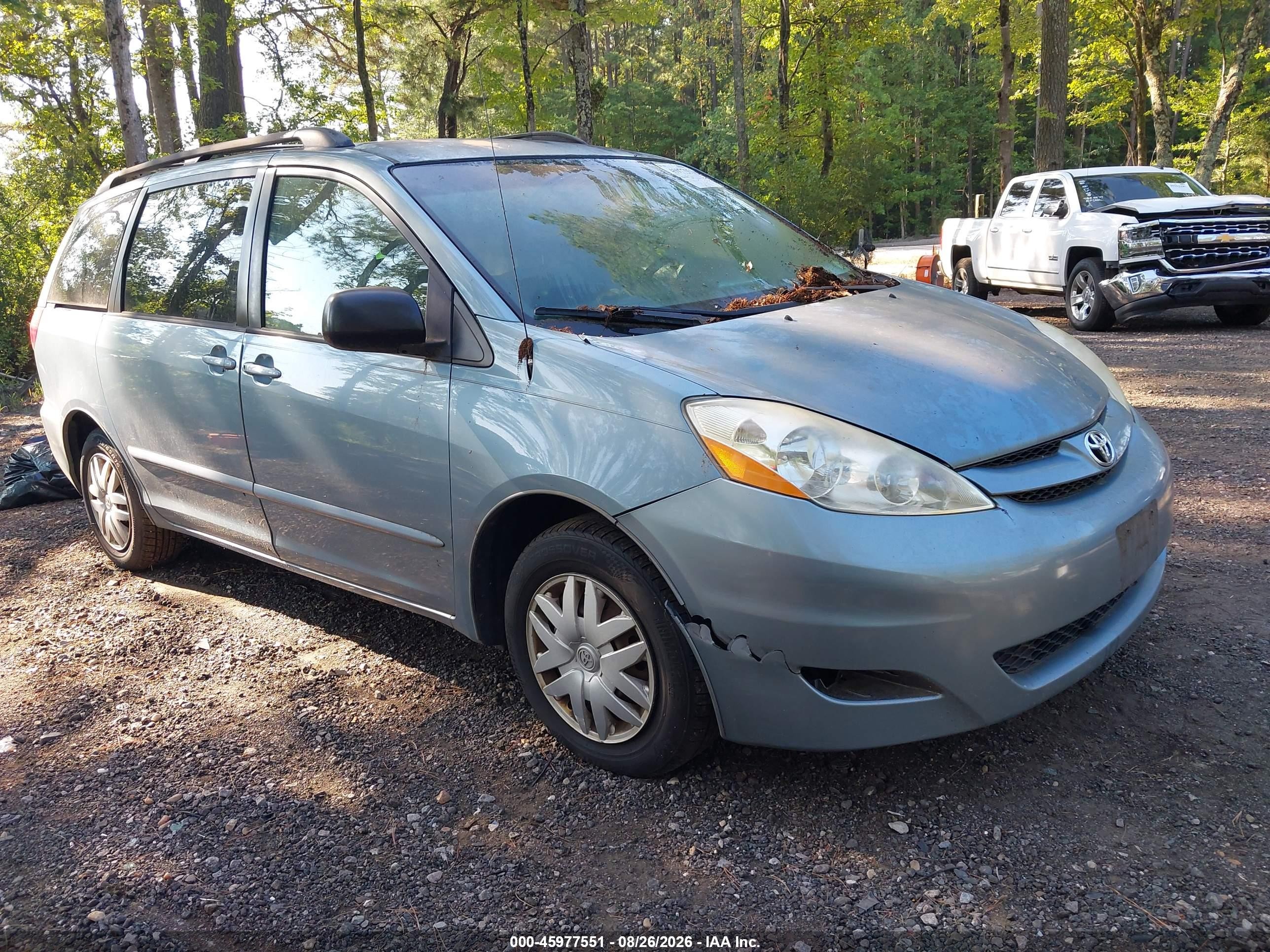 2009 Toyota Sienna Le Light Blue vin: 5TDZK23C49S240519