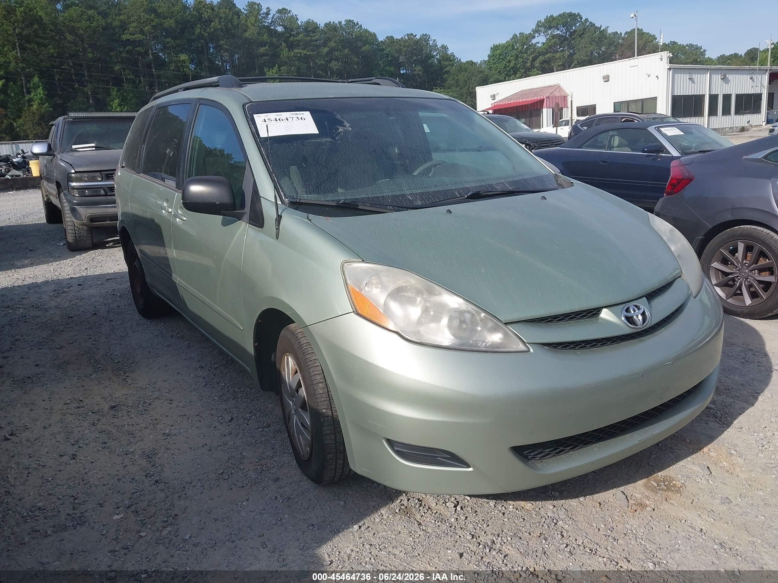 2009 Toyota Sienna Le Green vin: 5TDZK23C49S277411