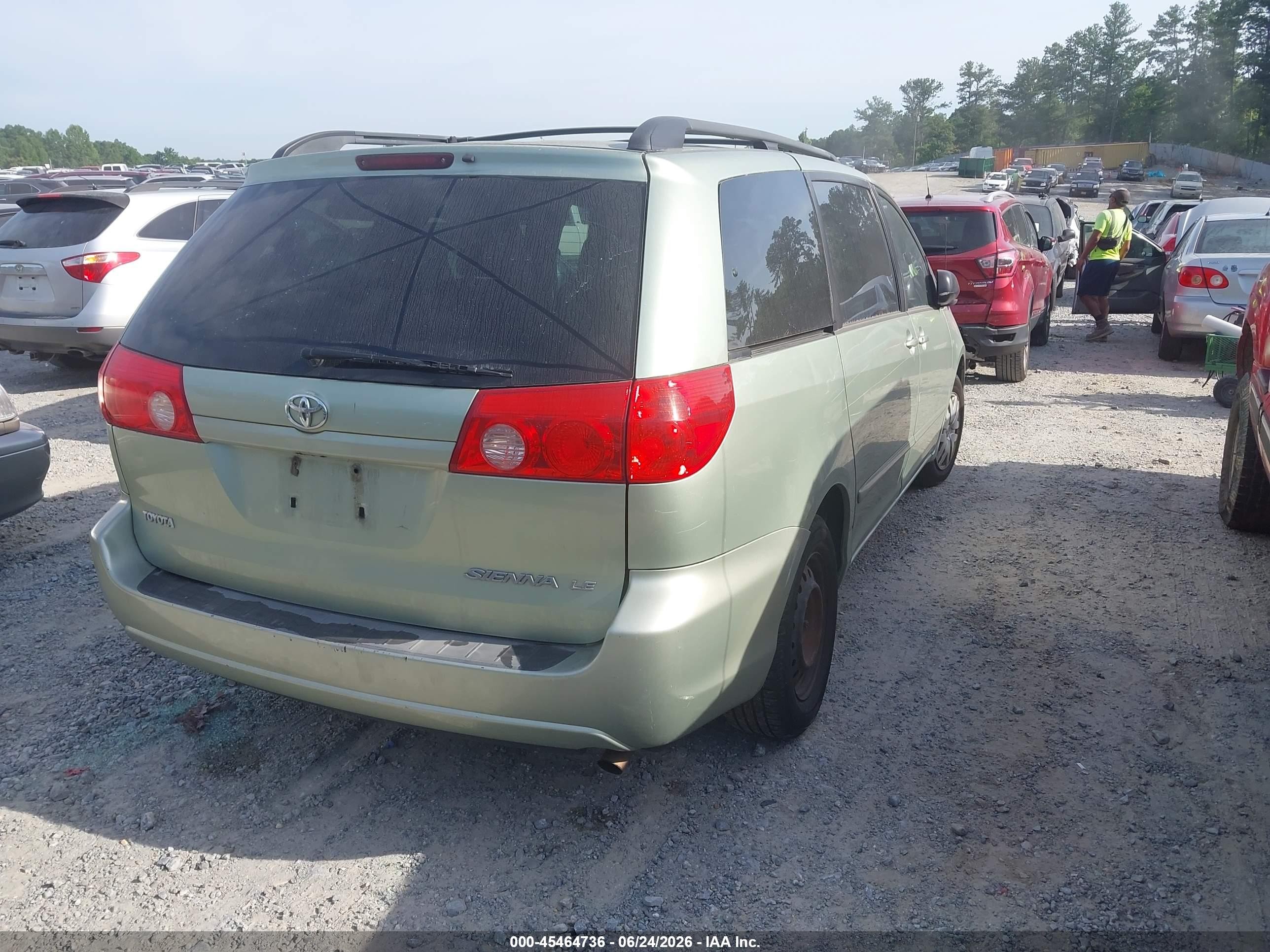 2009 Toyota Sienna Le Green vin: 5TDZK23C49S277411