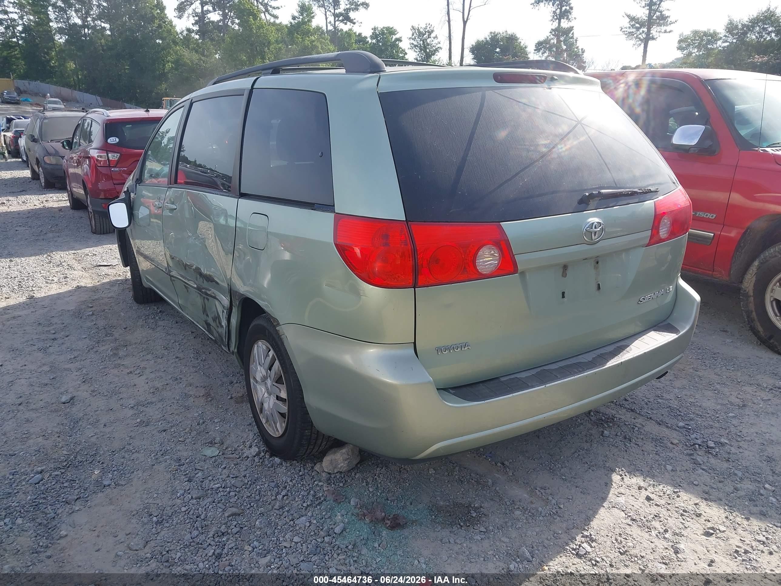 2009 Toyota Sienna Le Green vin: 5TDZK23C49S277411