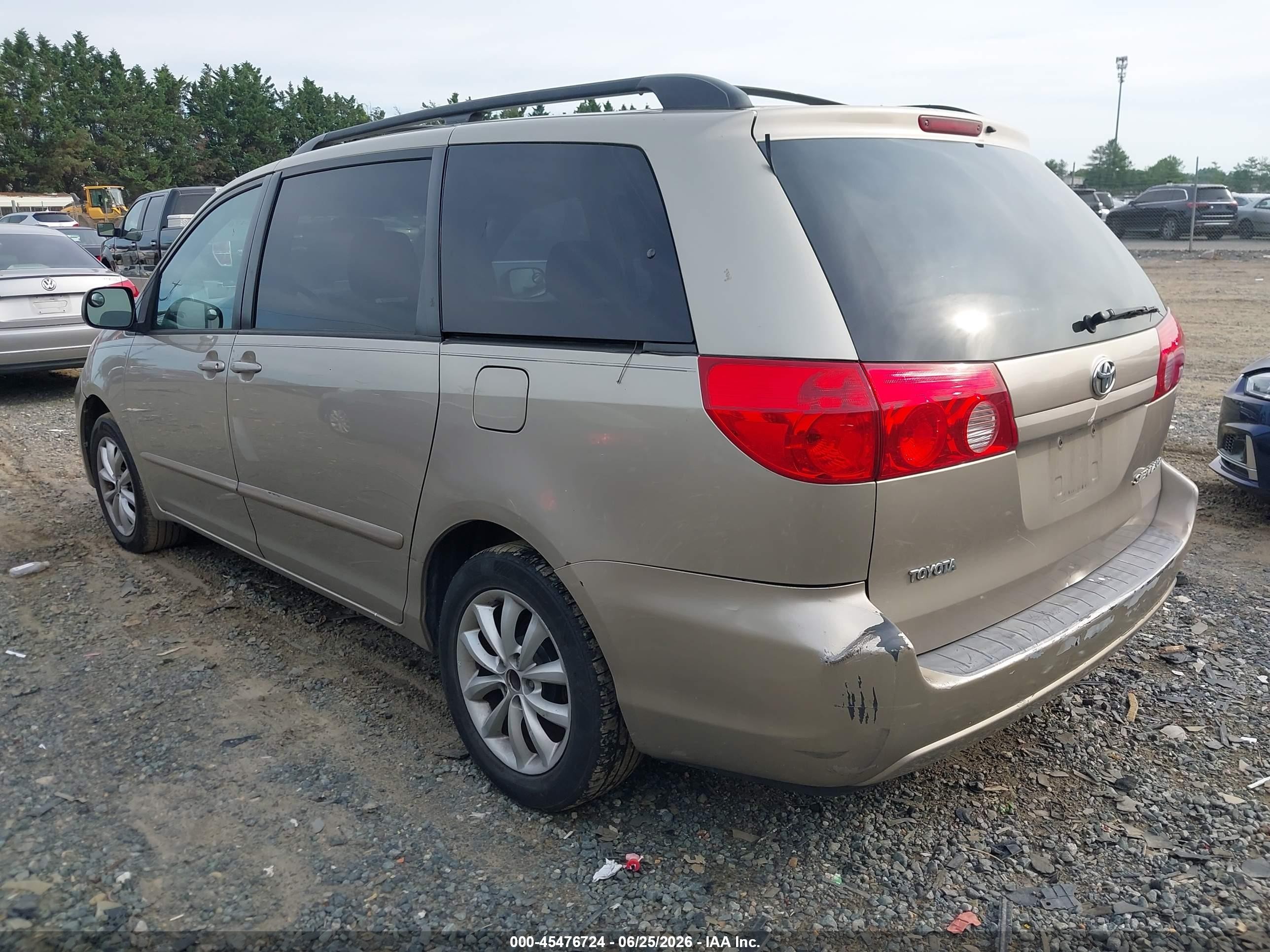 2009 Toyota Sienna Le Beige vin: 5TDZK23C49S283418