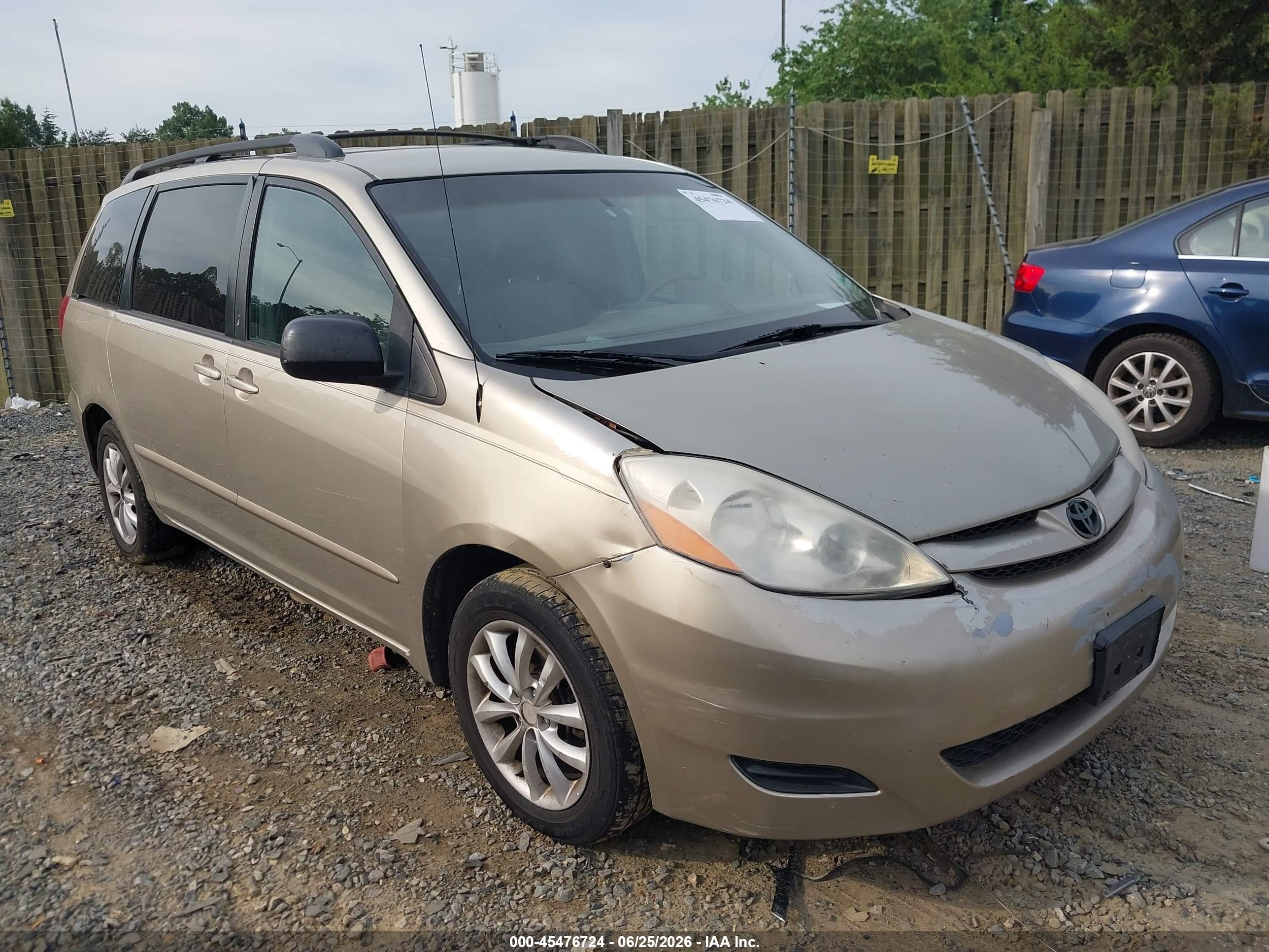 2009 Toyota Sienna Le Beige vin: 5TDZK23C49S283418