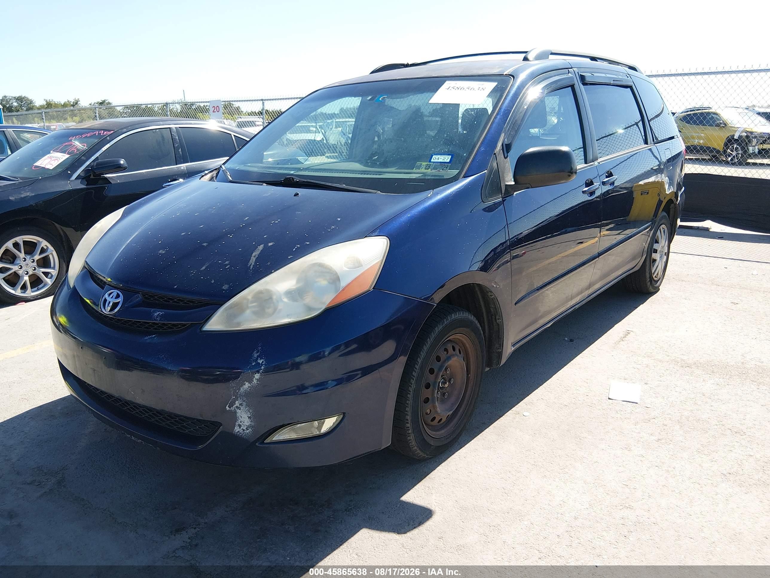 2007 Toyota Sienna Le Dark Blue vin: 5TDZK23C57S005169