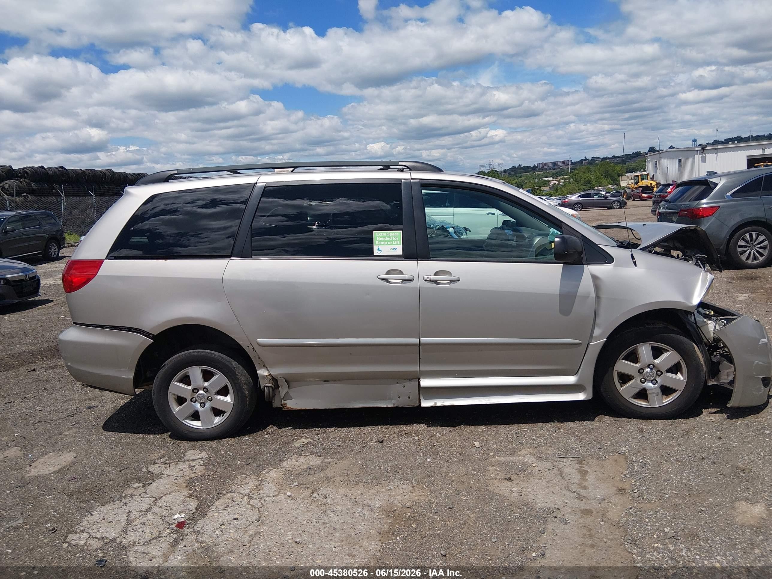 2007 Toyota Sienna Le Gold vin: 5TDZK23C57S005673