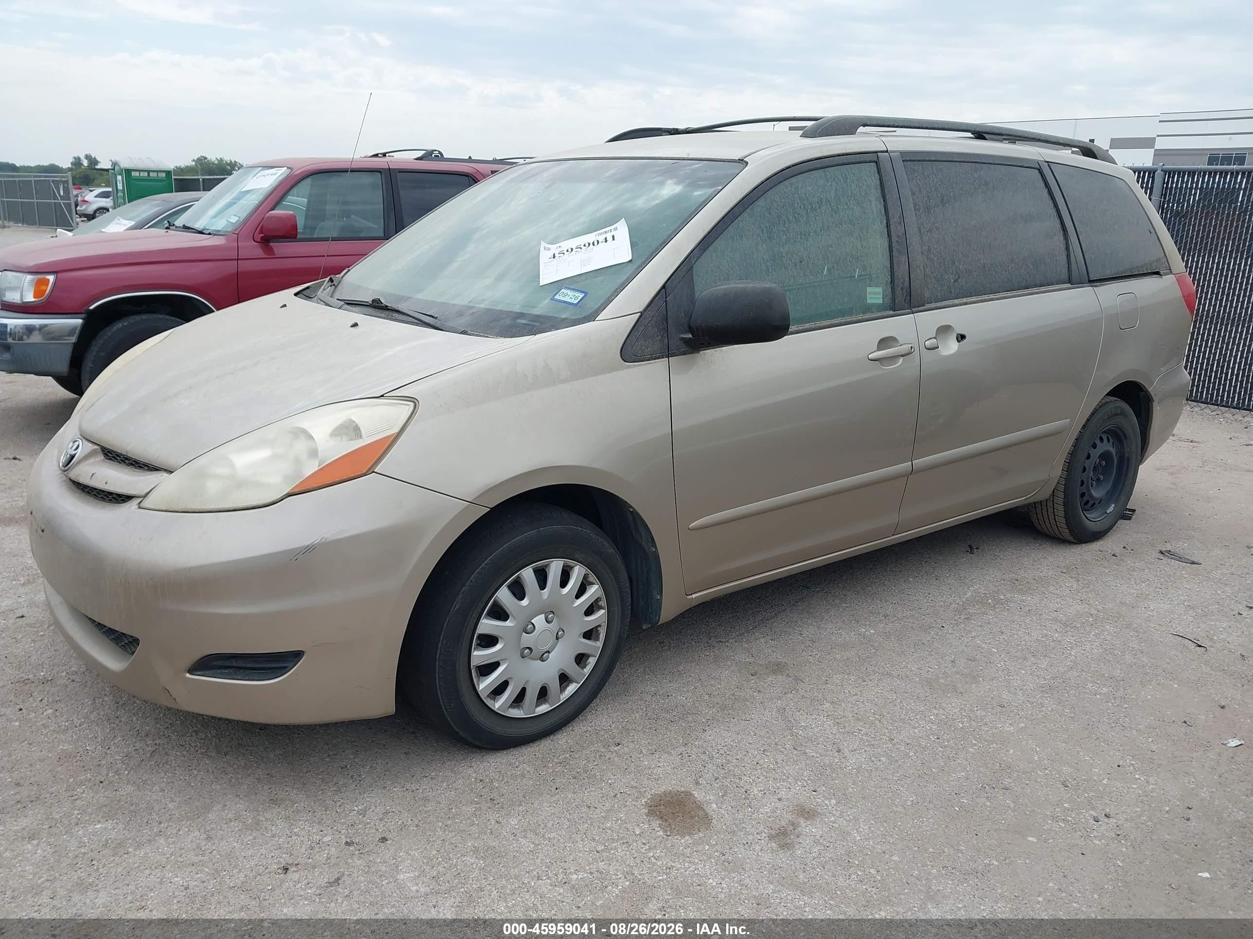 2007 Toyota Sienna Le Gold vin: 5TDZK23C57S018617