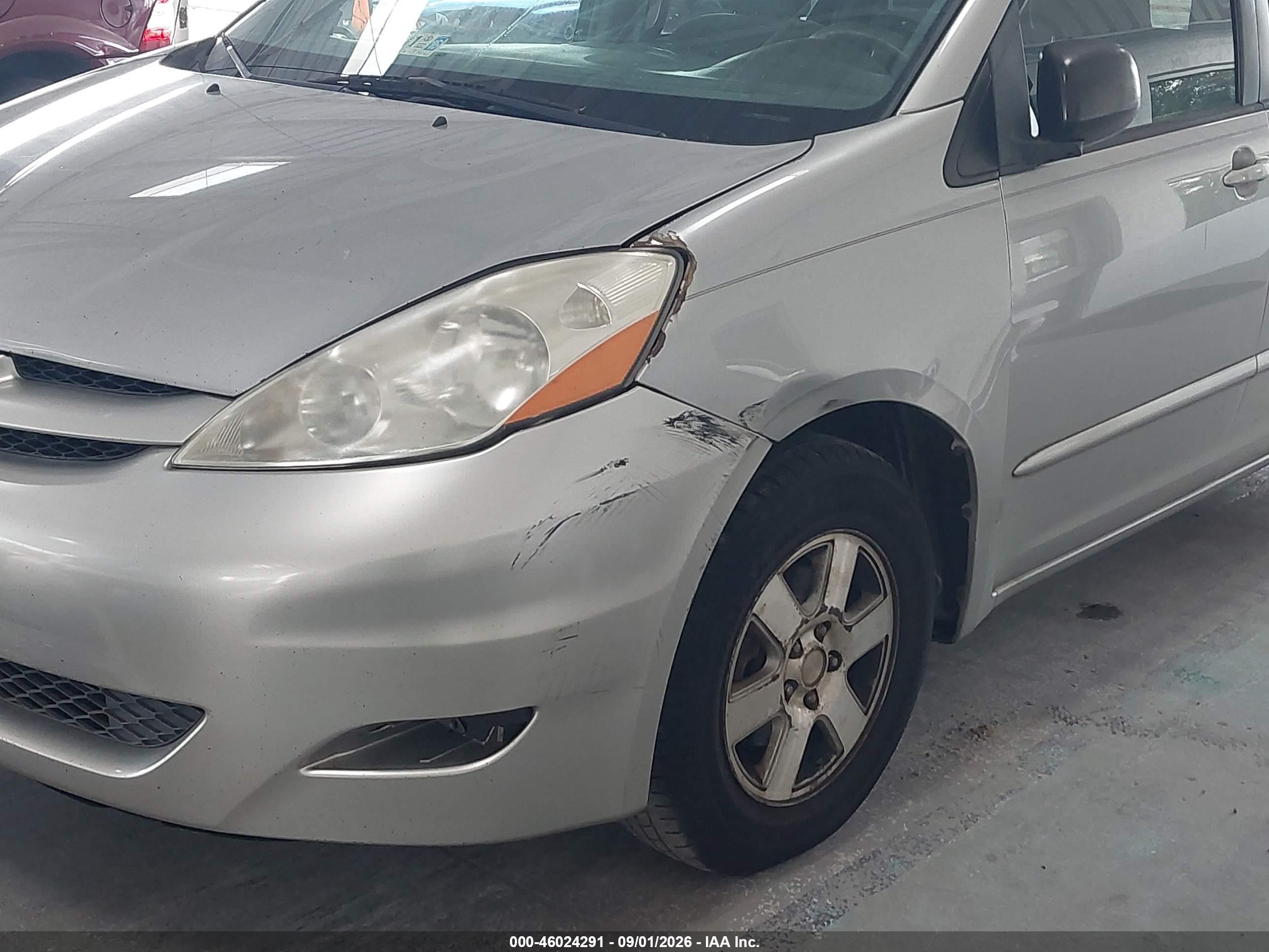 2007 Toyota Sienna Ce Silver vin: 5TDZK23C57S044005
