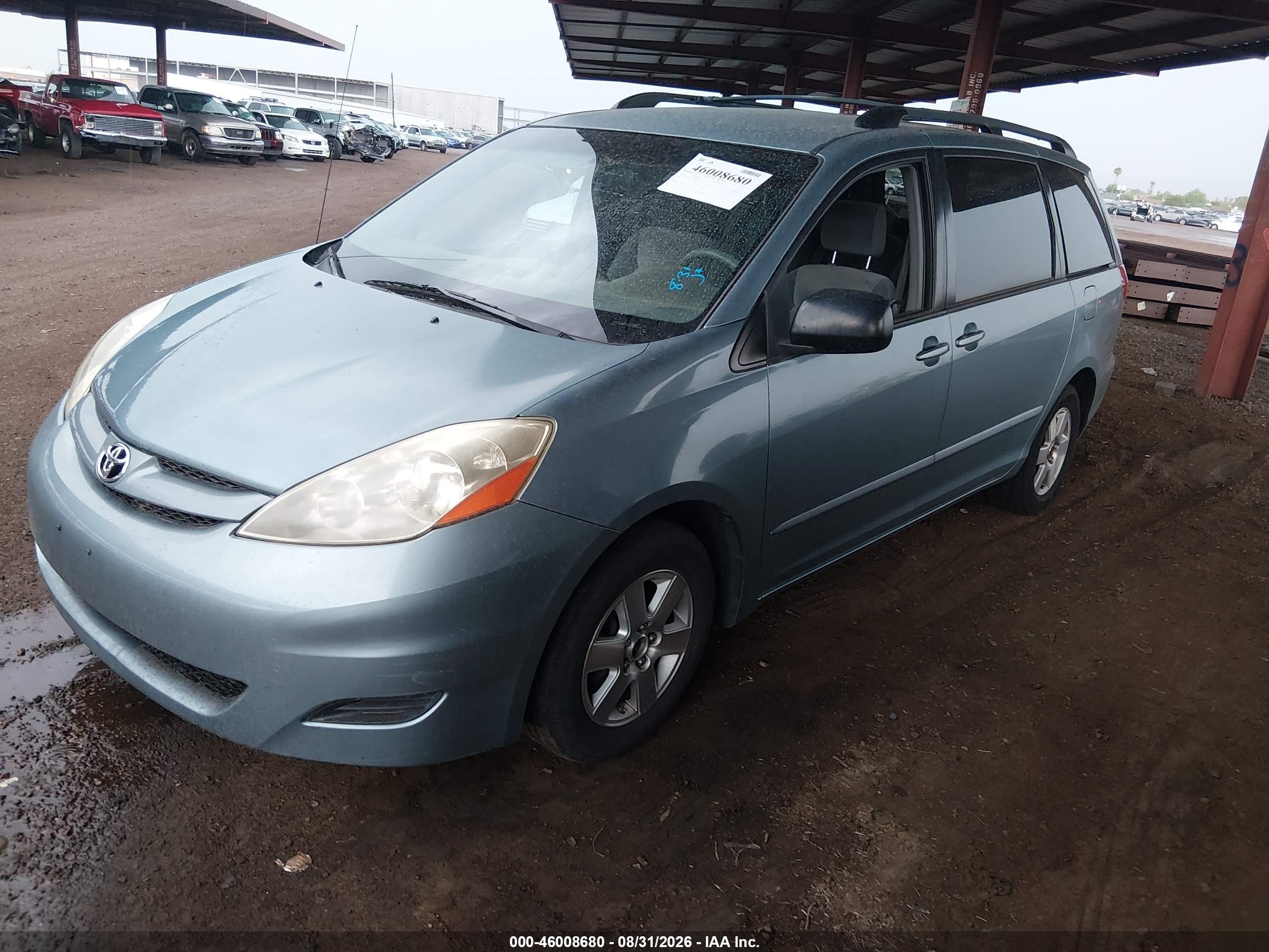 2007 Toyota Sienna Le Blue vin: 5TDZK23C57S074797