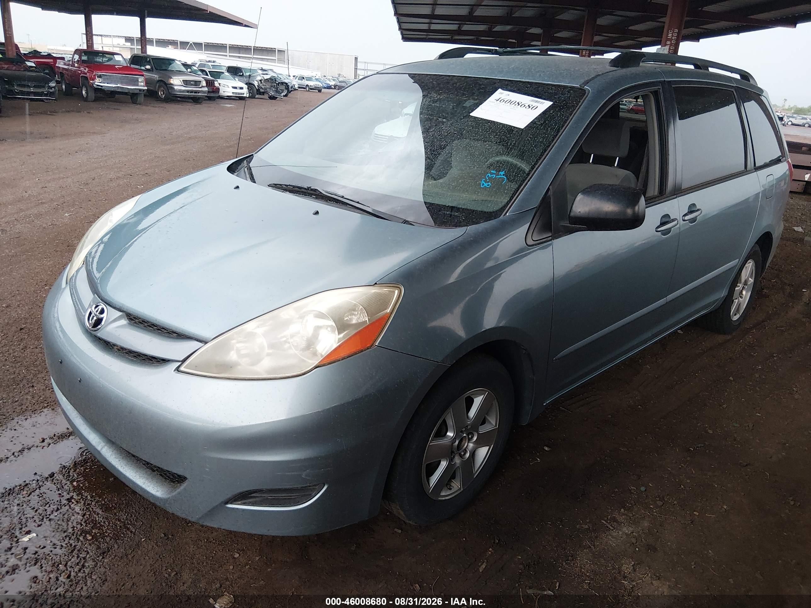 2007 Toyota Sienna Le Blue vin: 5TDZK23C57S074797