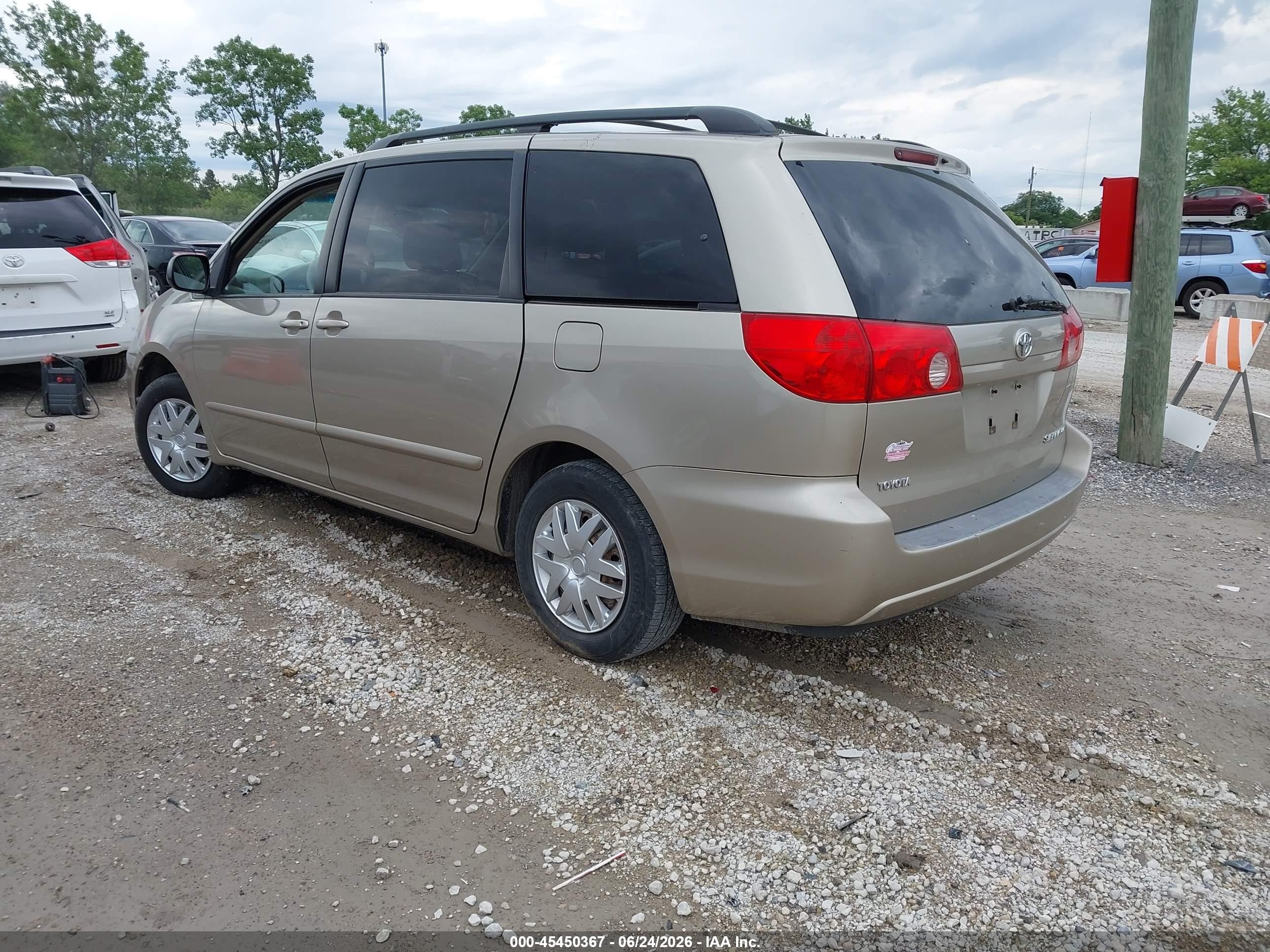 2007 Toyota Sienna Le Gold vin: 5TDZK23C57S077652