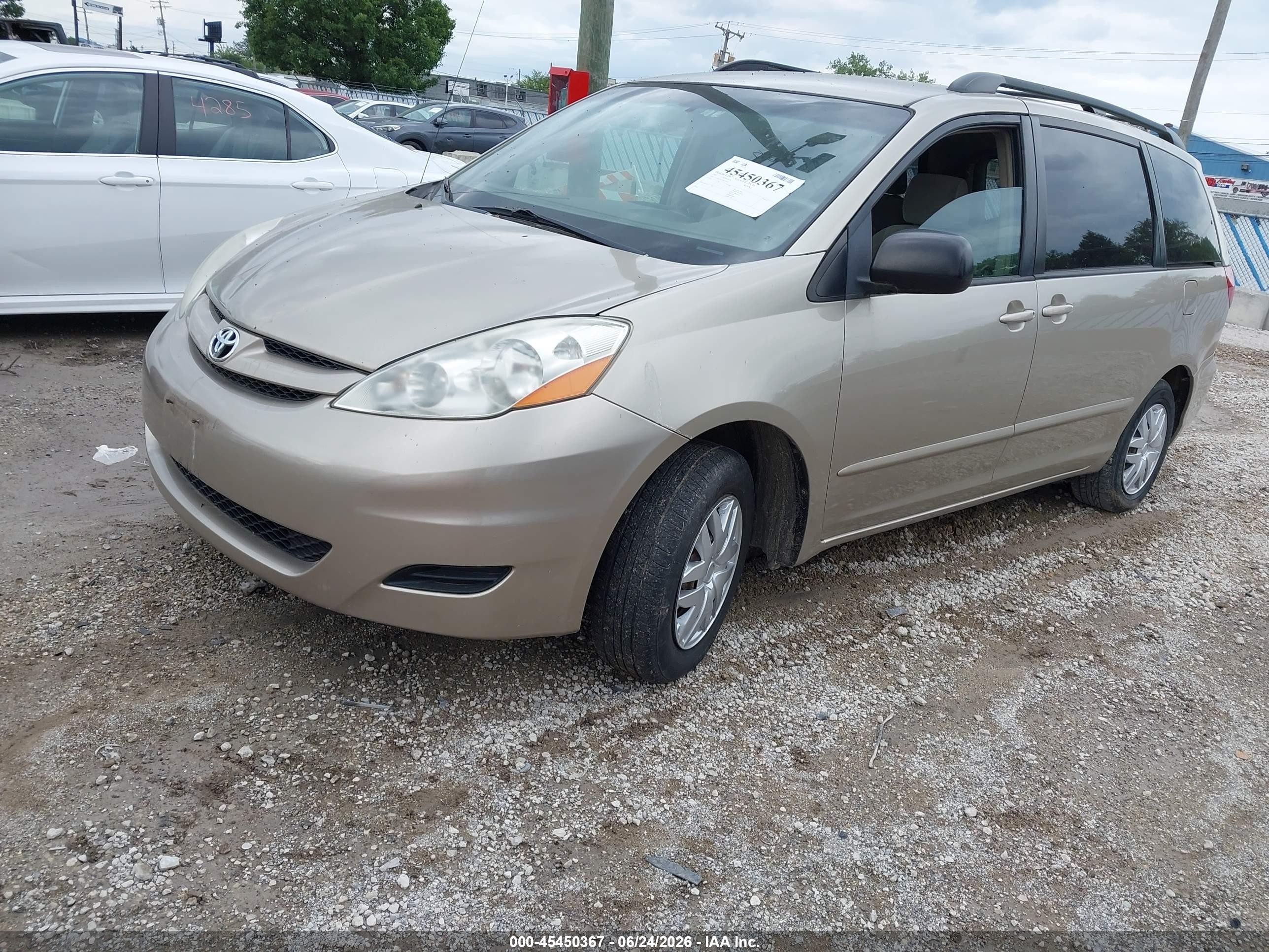 2007 Toyota Sienna Le Gold vin: 5TDZK23C57S077652
