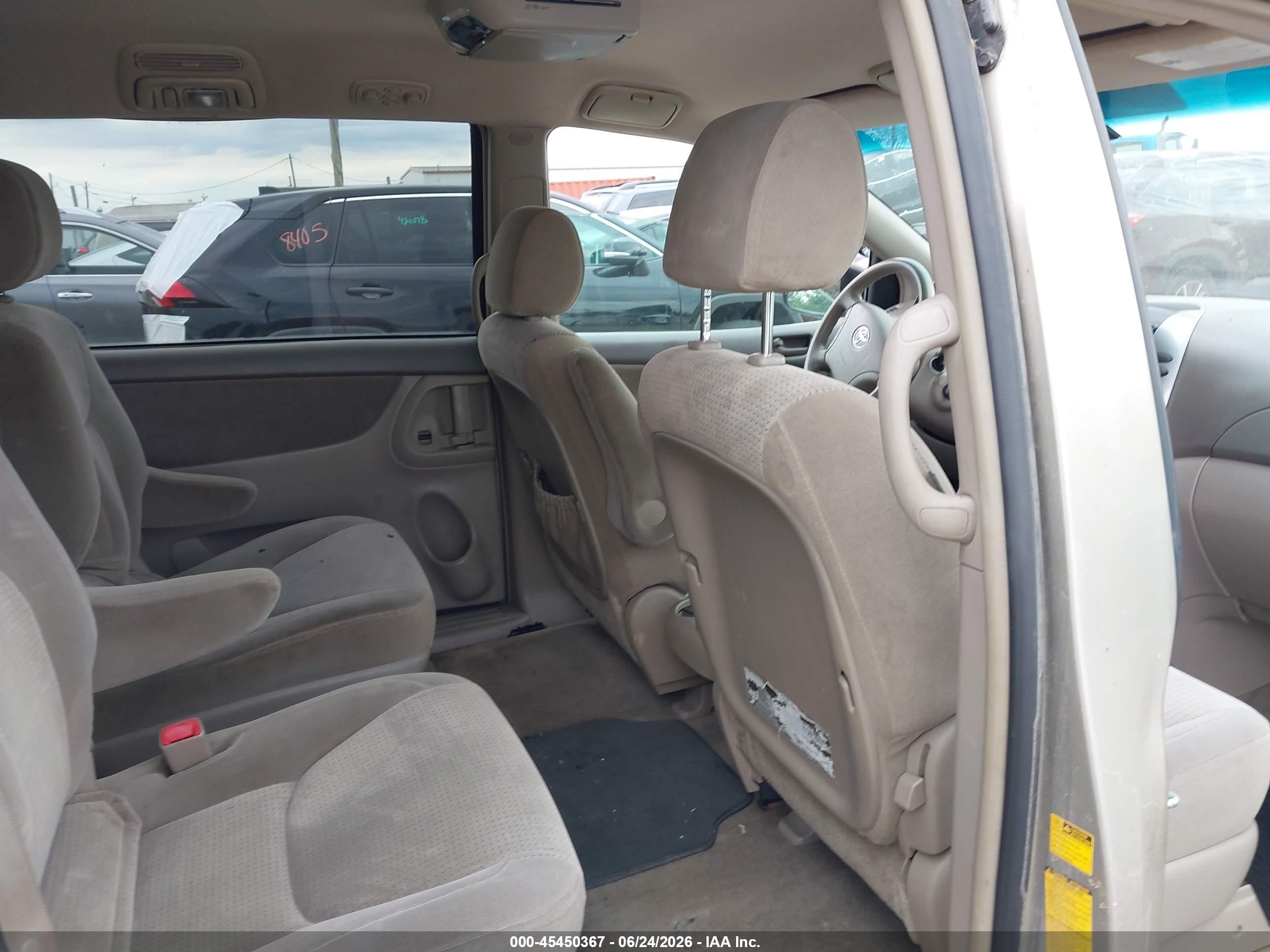2007 Toyota Sienna Le Gold vin: 5TDZK23C57S077652