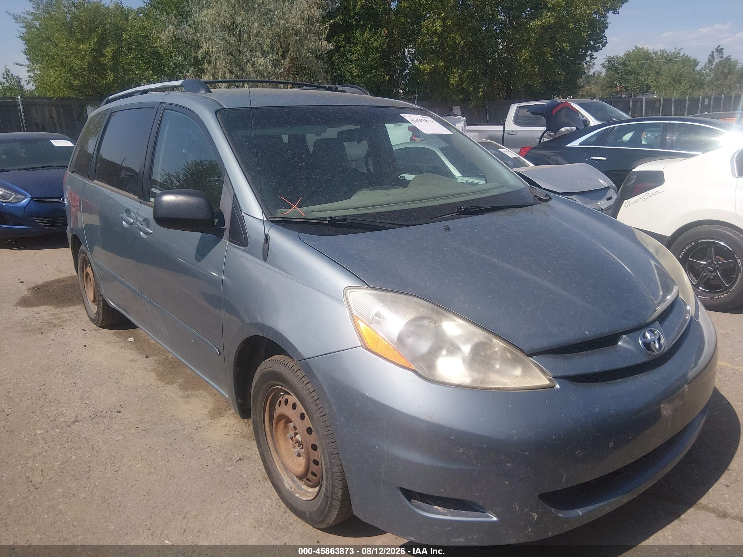2008 Toyota Sienna Le Синий vin: 5TDZK23C58S118413