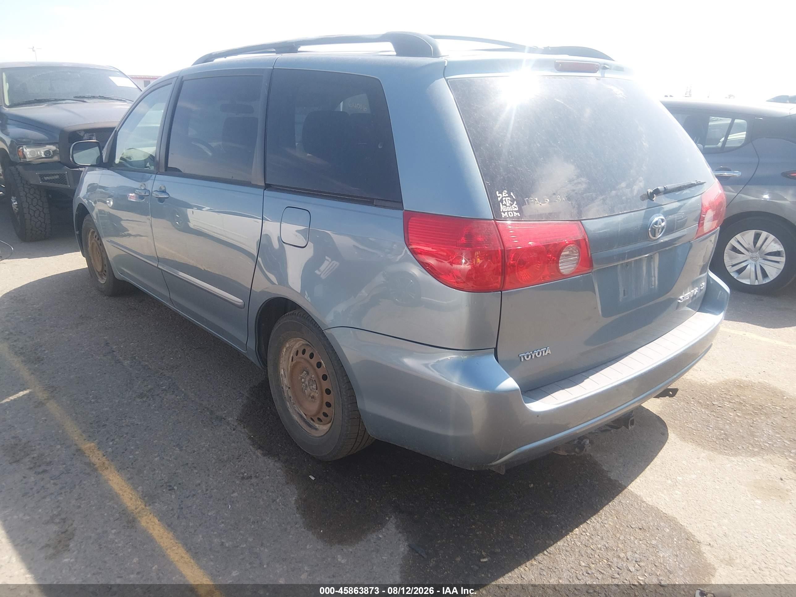 2008 Toyota Sienna Le Синий vin: 5TDZK23C58S118413