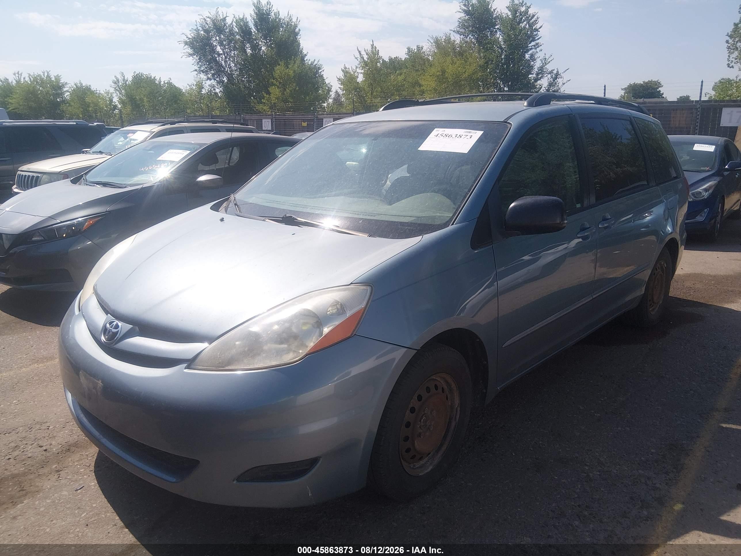 2008 Toyota Sienna Le Синий vin: 5TDZK23C58S118413