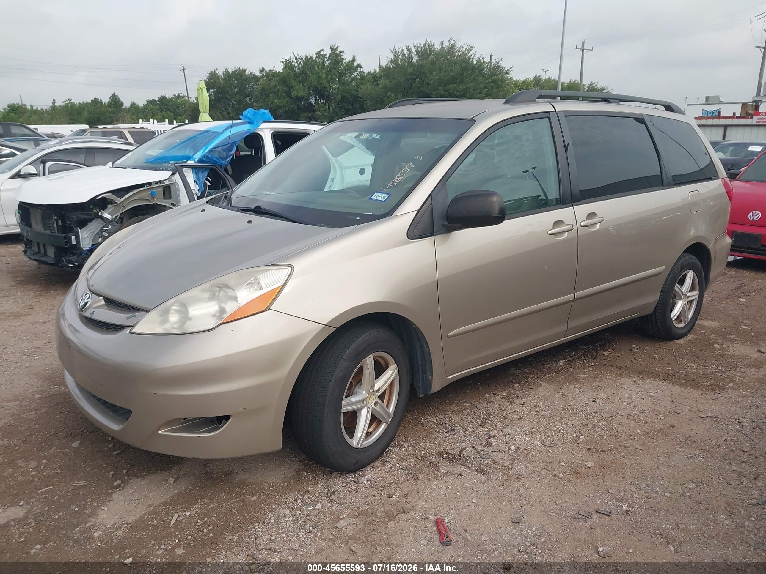 2008 Toyota Sienna Le Gold vin: 5TDZK23C58S122607