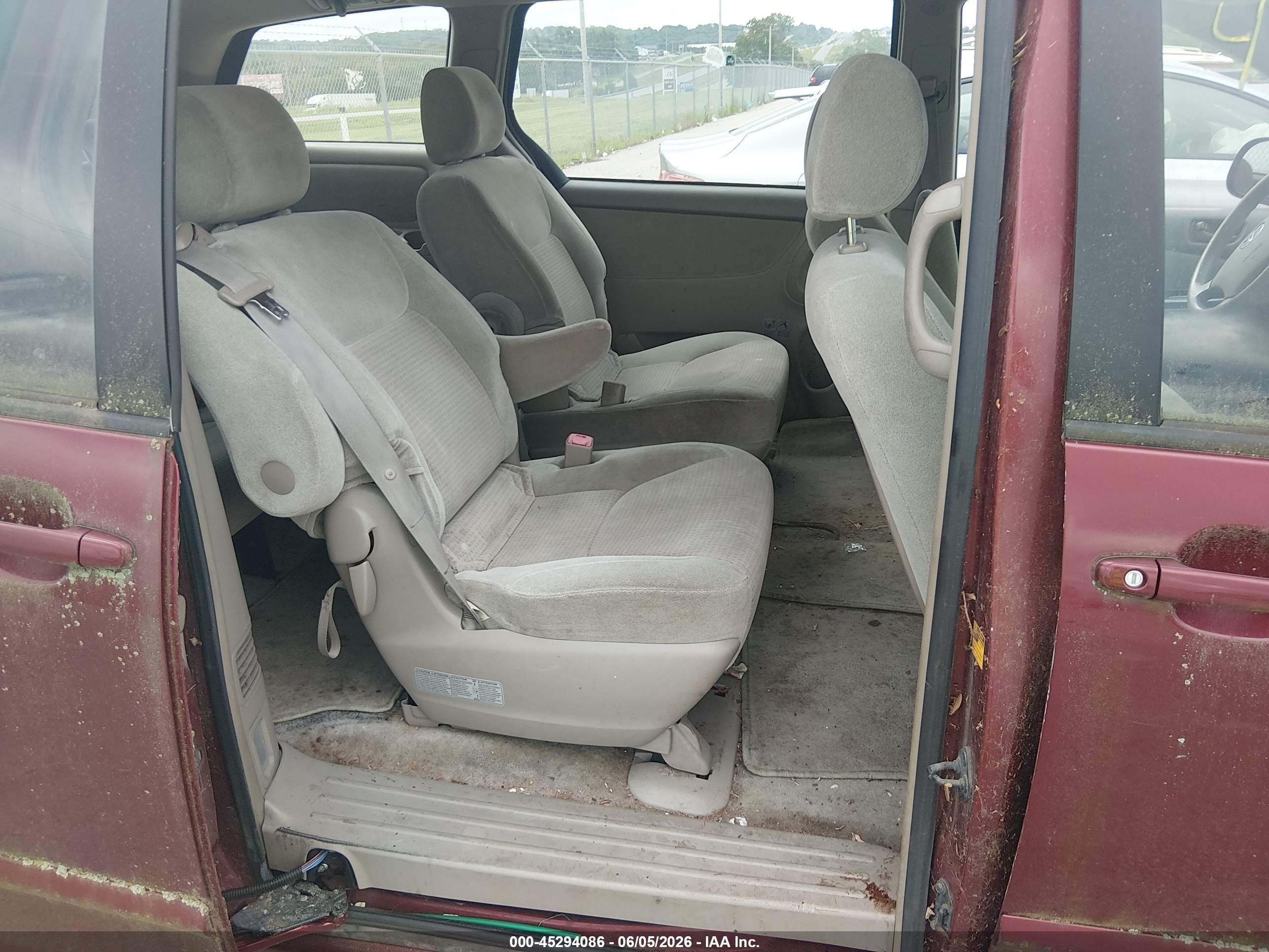 2008 Toyota Sienna Ce Красный vin: 5TDZK23C58S132697