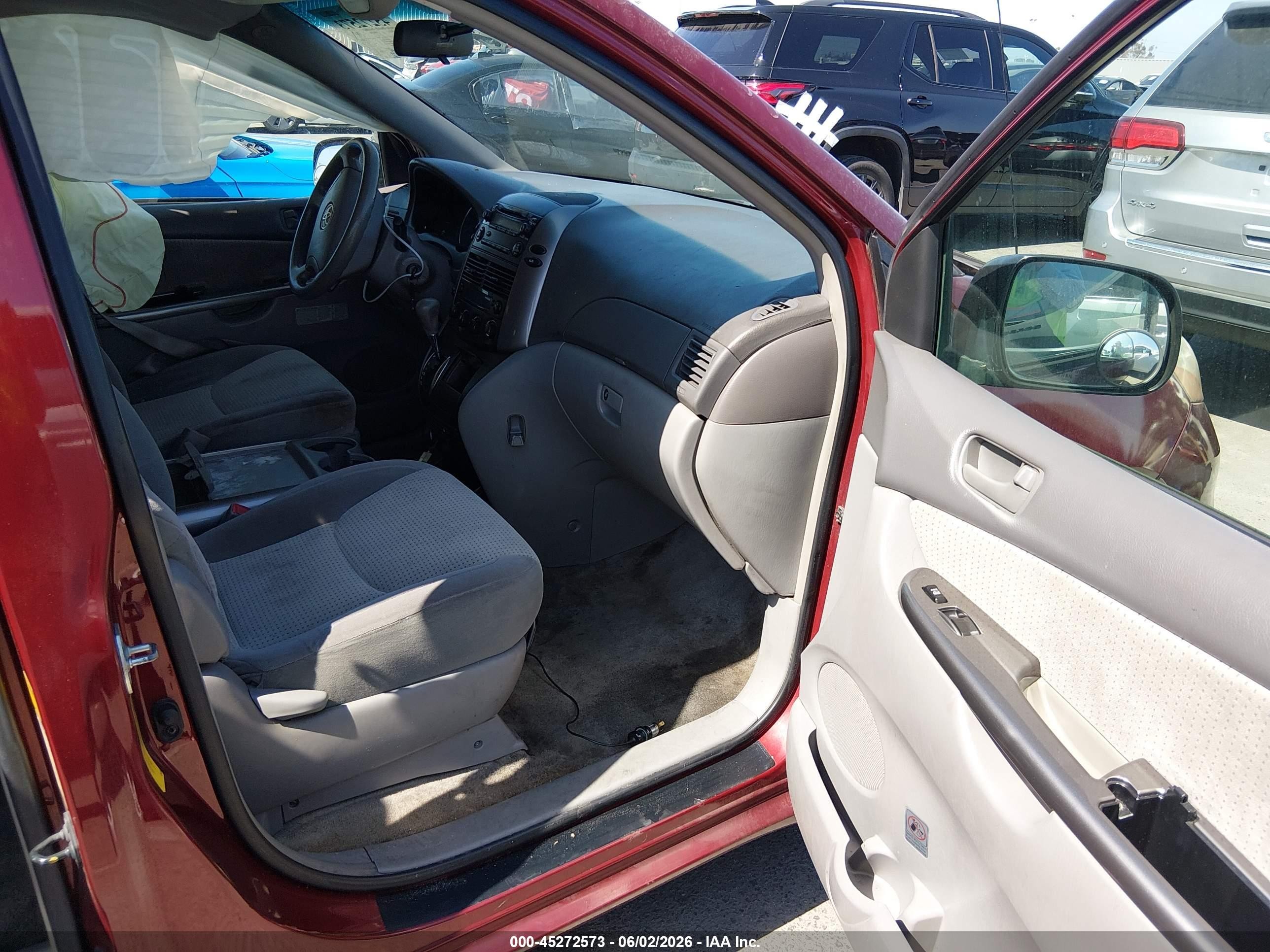 2008 Toyota Sienna Le Red vin: 5TDZK23C58S195847