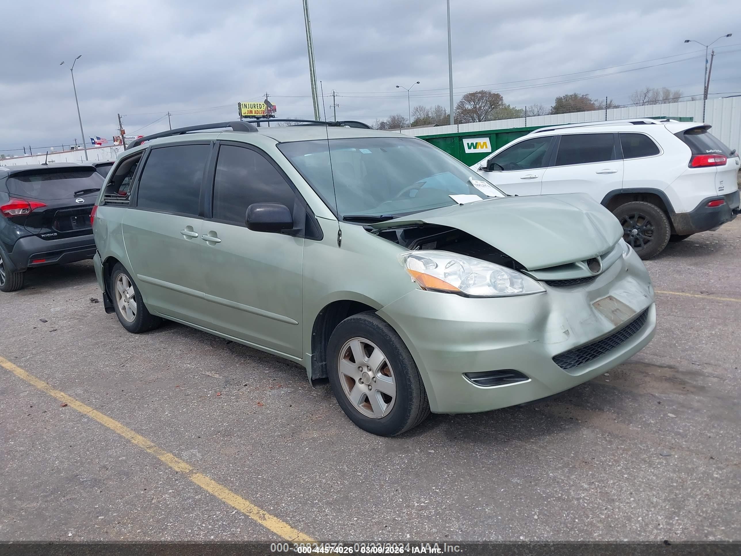 2008 Toyota Sienna Le Green vin: 5TDZK23C58S214302