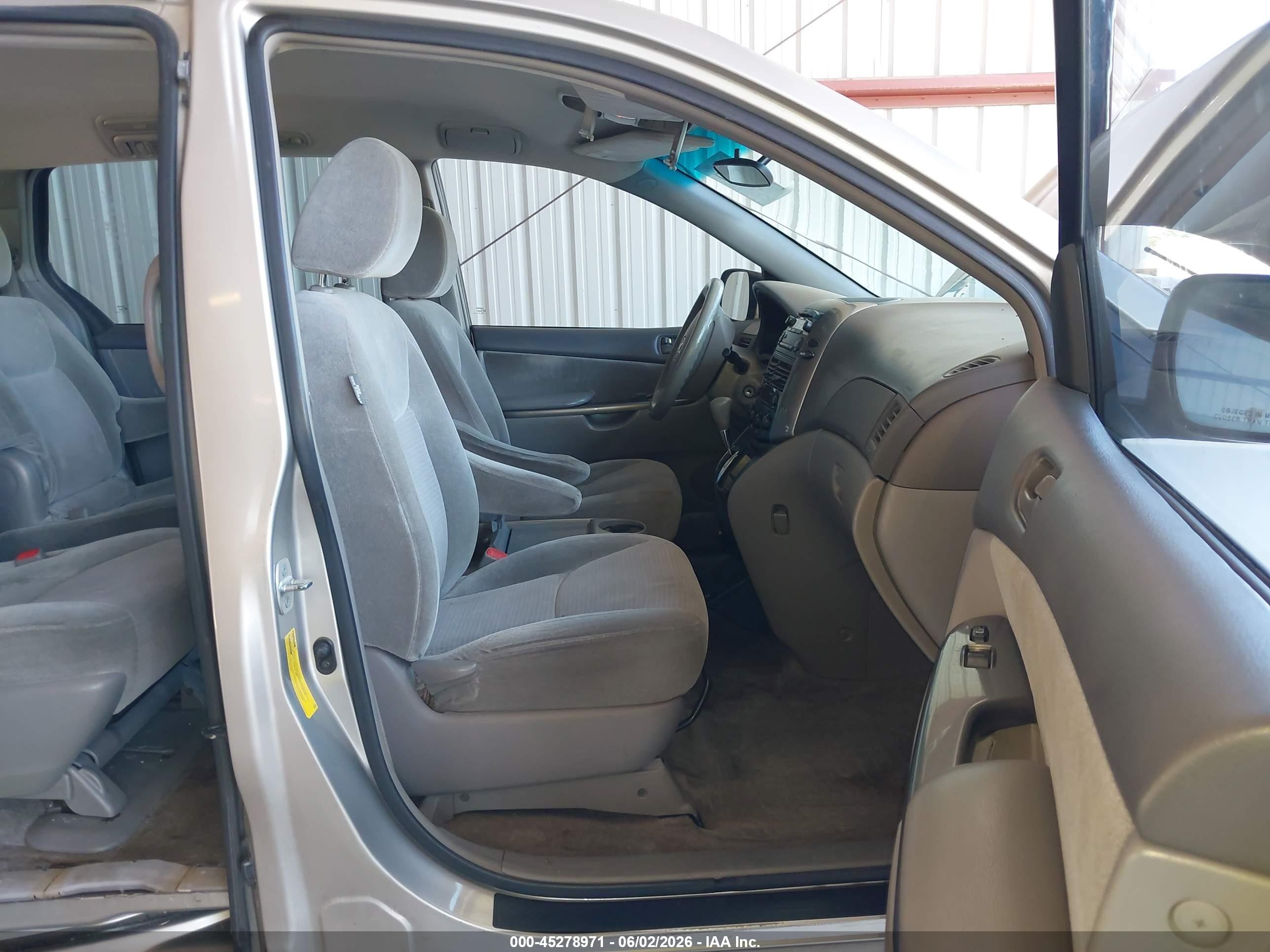 2009 Toyota Sienna Ce Gray vin: 5TDZK23C59S246572