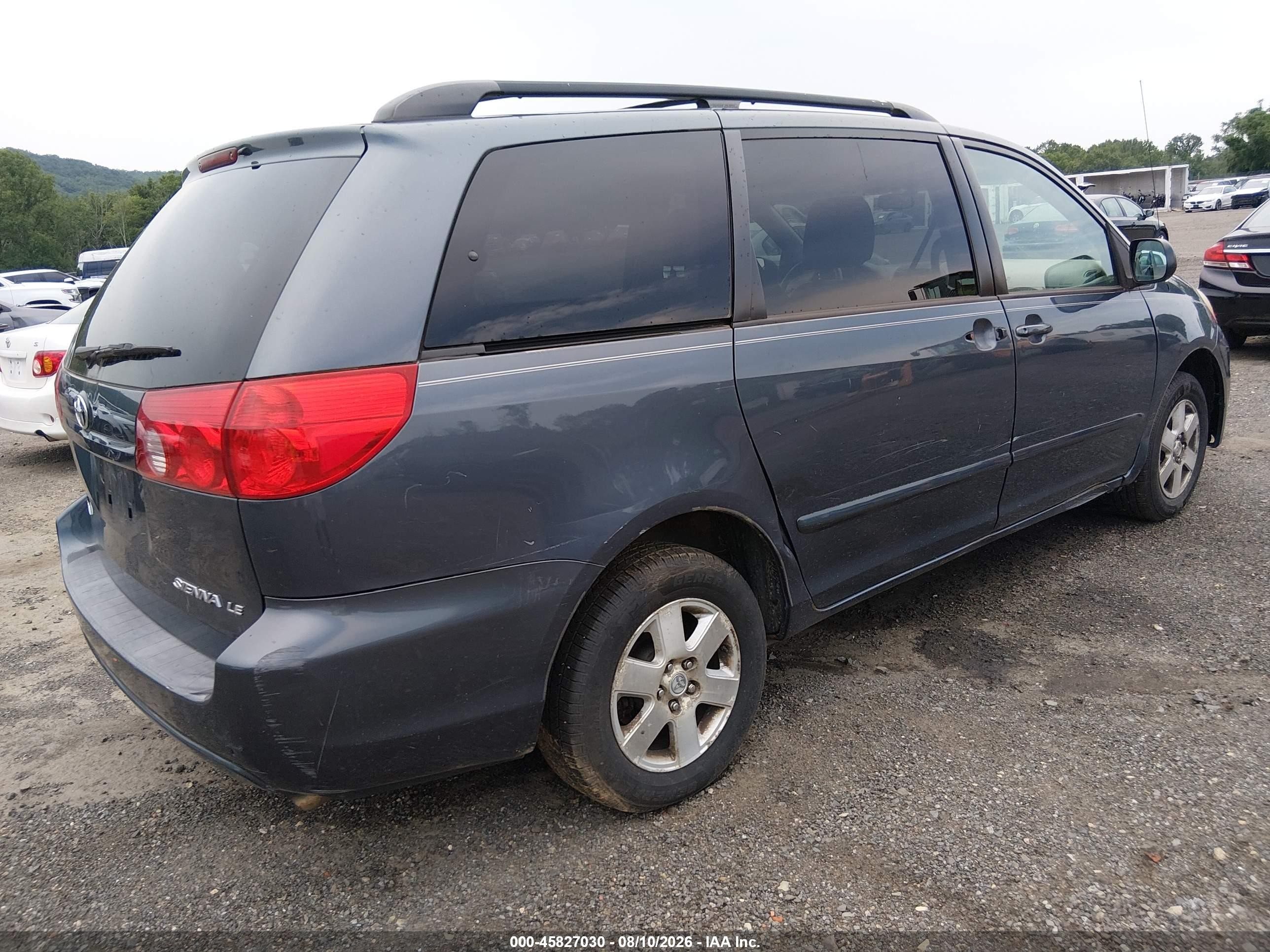 2009 Toyota Sienna Le Blue vin: 5TDZK23C59S263291
