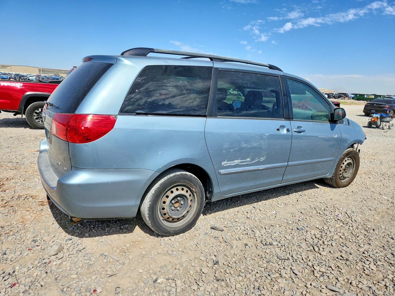 2007 Toyota Sienna Le 8-passenger Синий vin: 5TDZK23C67S015466