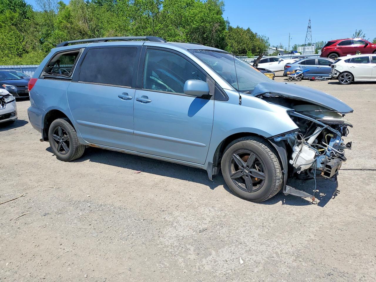 2007 Toyota Sienna Ce 7-passenger Blue vin: 5TDZK23C67S021557